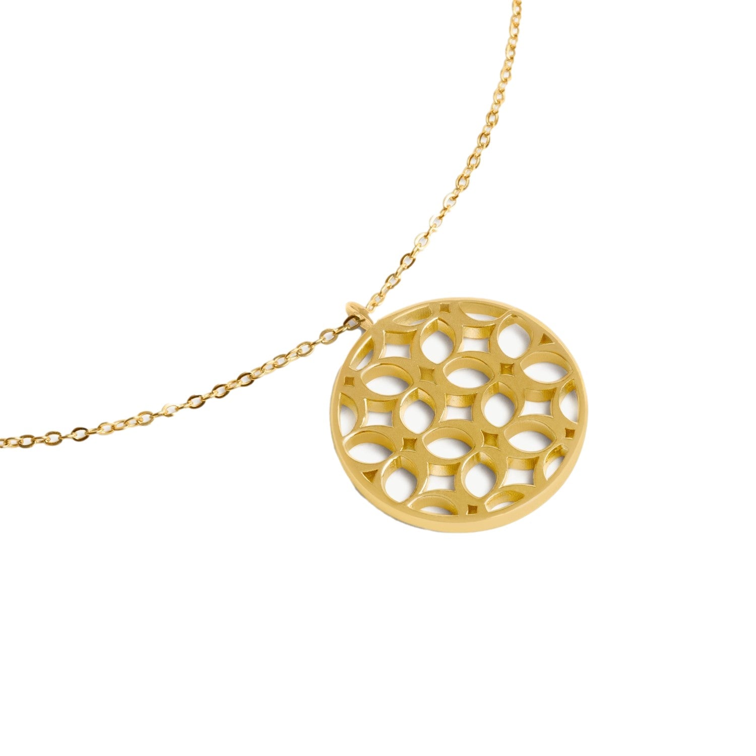 Signature Pendant and Chain in Gold Vermeil