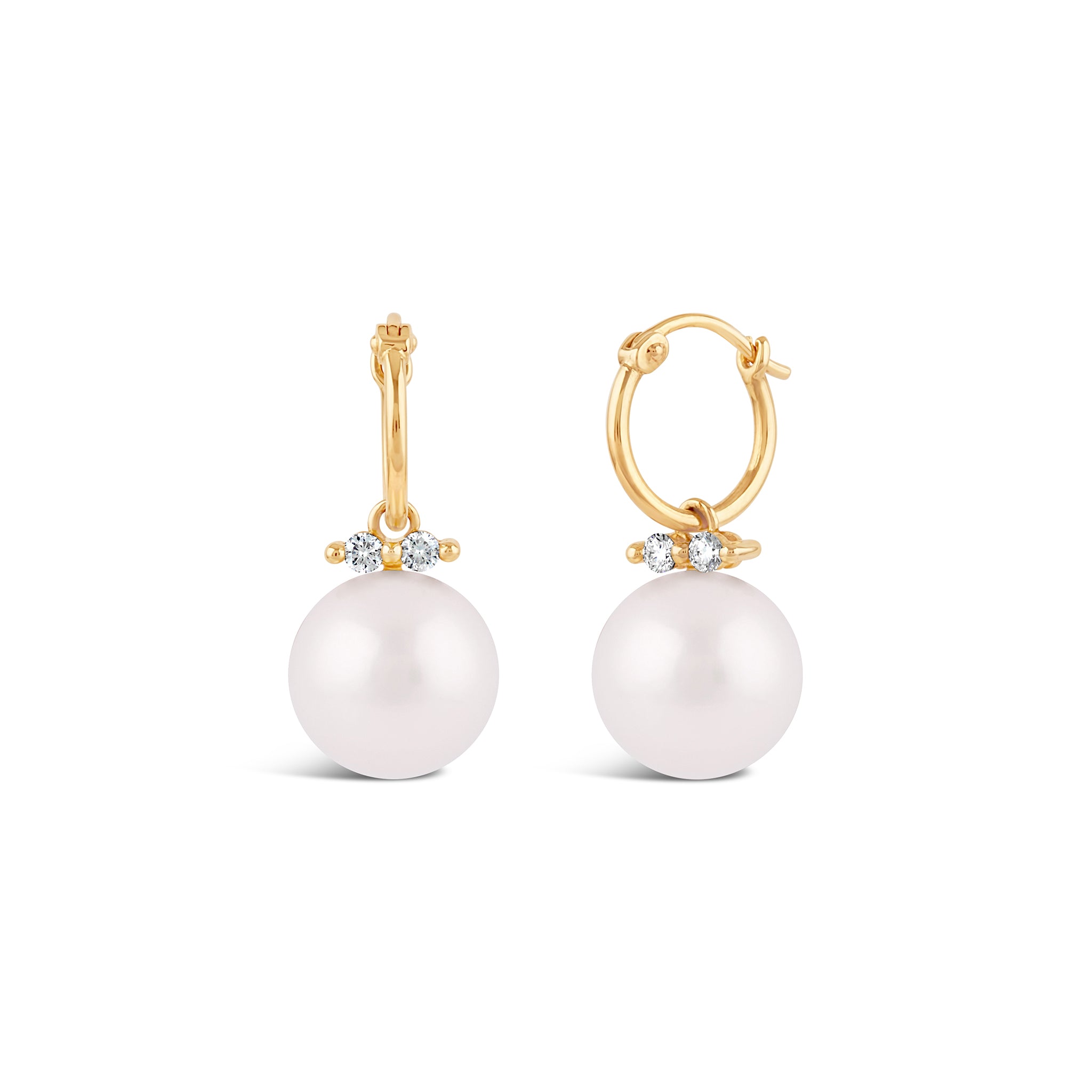 Shuga Large Pearl Drops Dinny Hall La Maison Couture Recycled 9ct Gold
