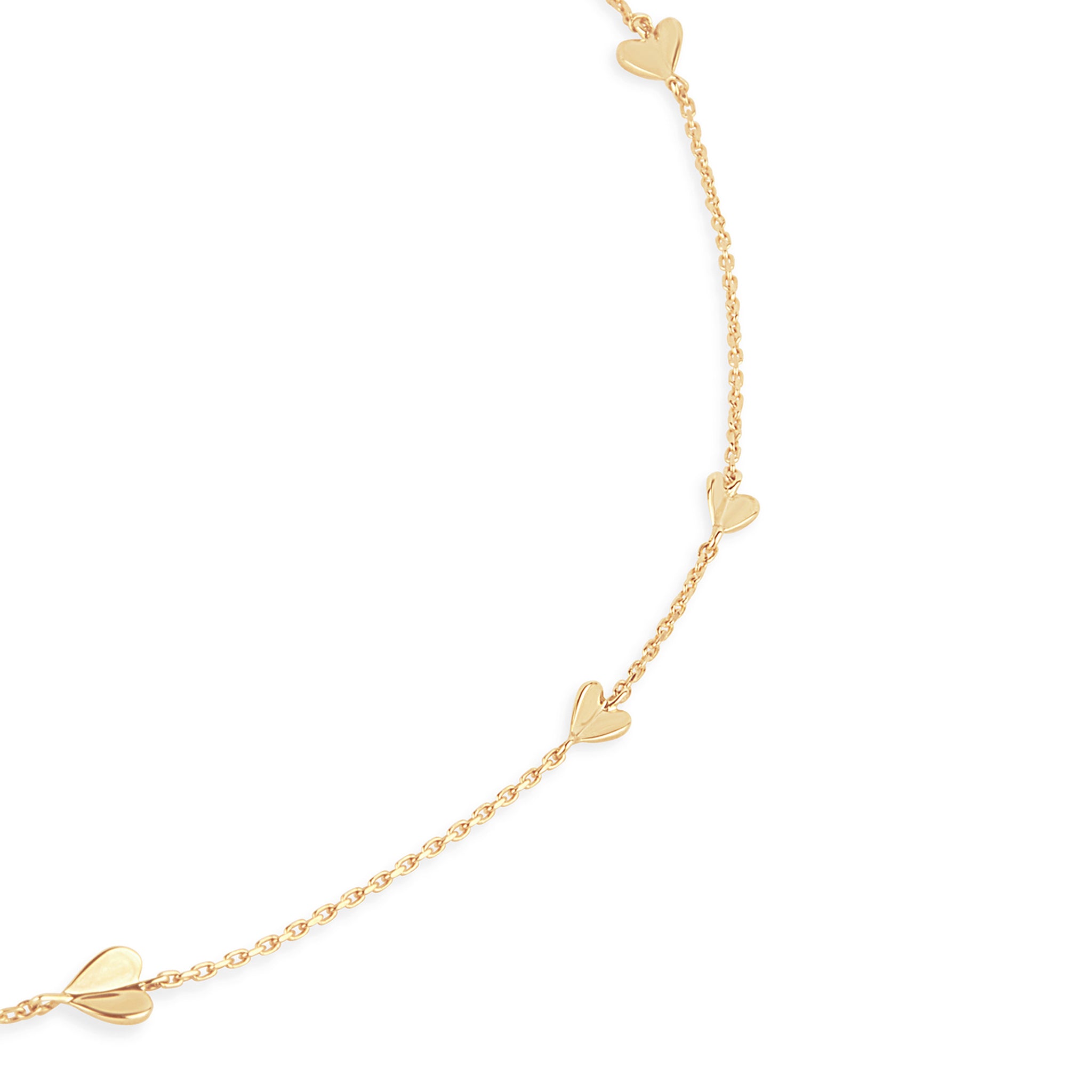 Bijou Folded Heart Necklace