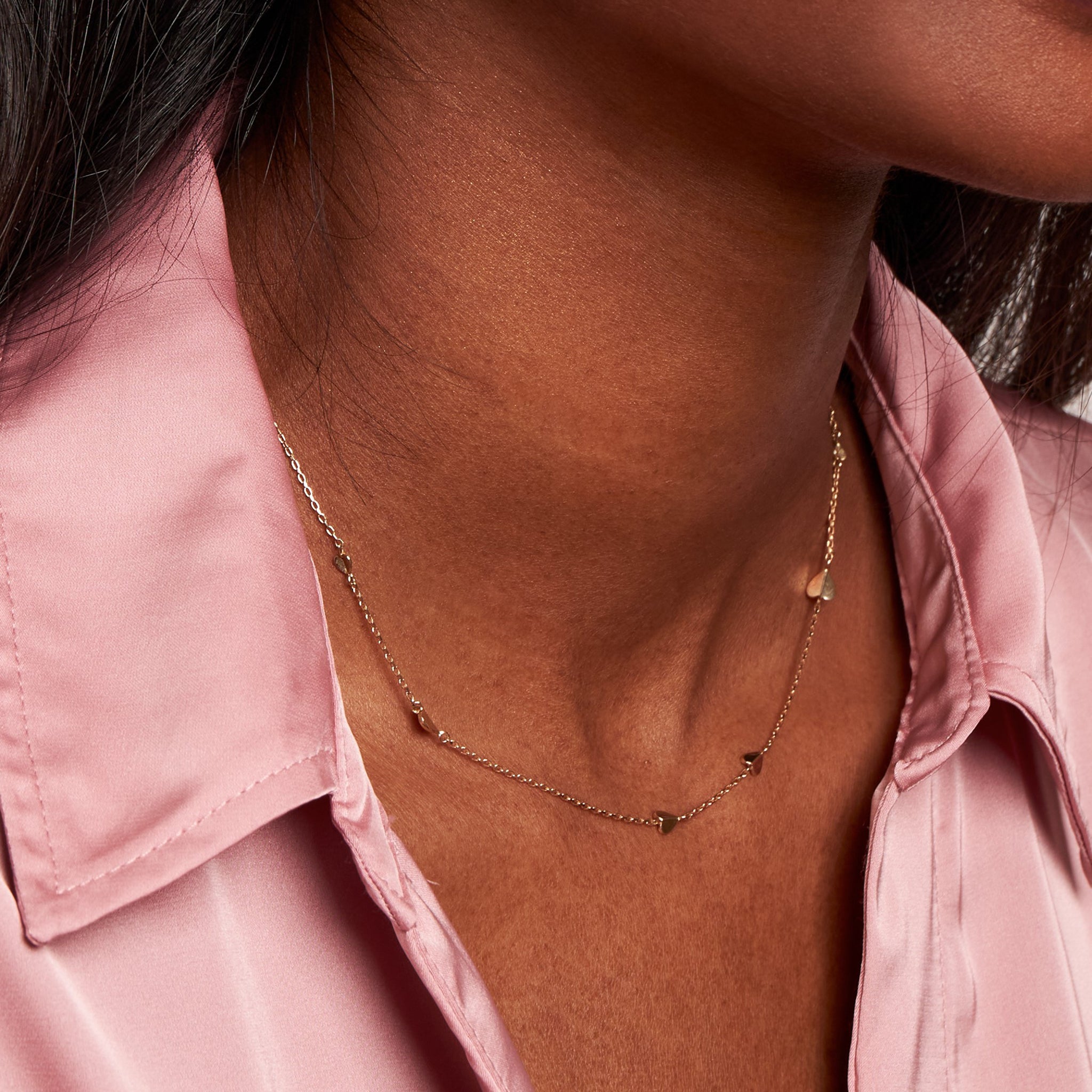 Bijou Folded Heart Necklace Dinny Hall La Maison Couture