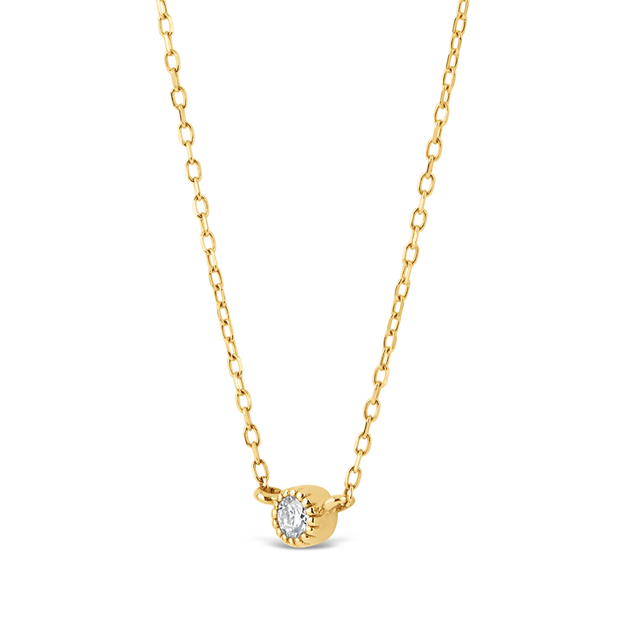 Jasmine Lab-Created Diamond Pendant 9ct Yellow Gold Dinny Hall La Maison Couture