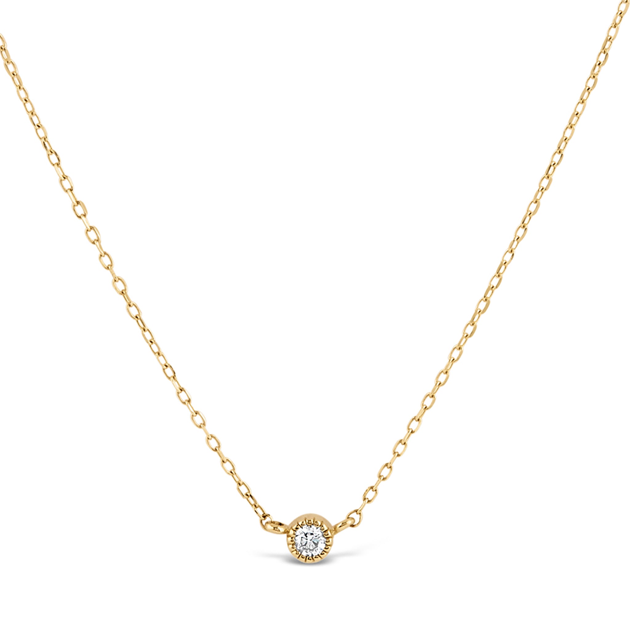 Jasmine Lab-Created Diamond Pendant 9ct Yellow Gold Dinny Hall La Maison Couture