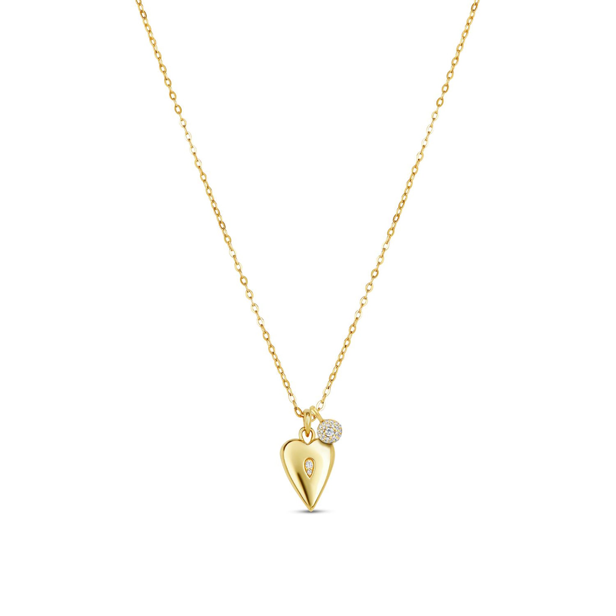 My World Heart Locket & Bon Bon Pendant Dinny Hall La Maison Couture Recycled 9ct Gold