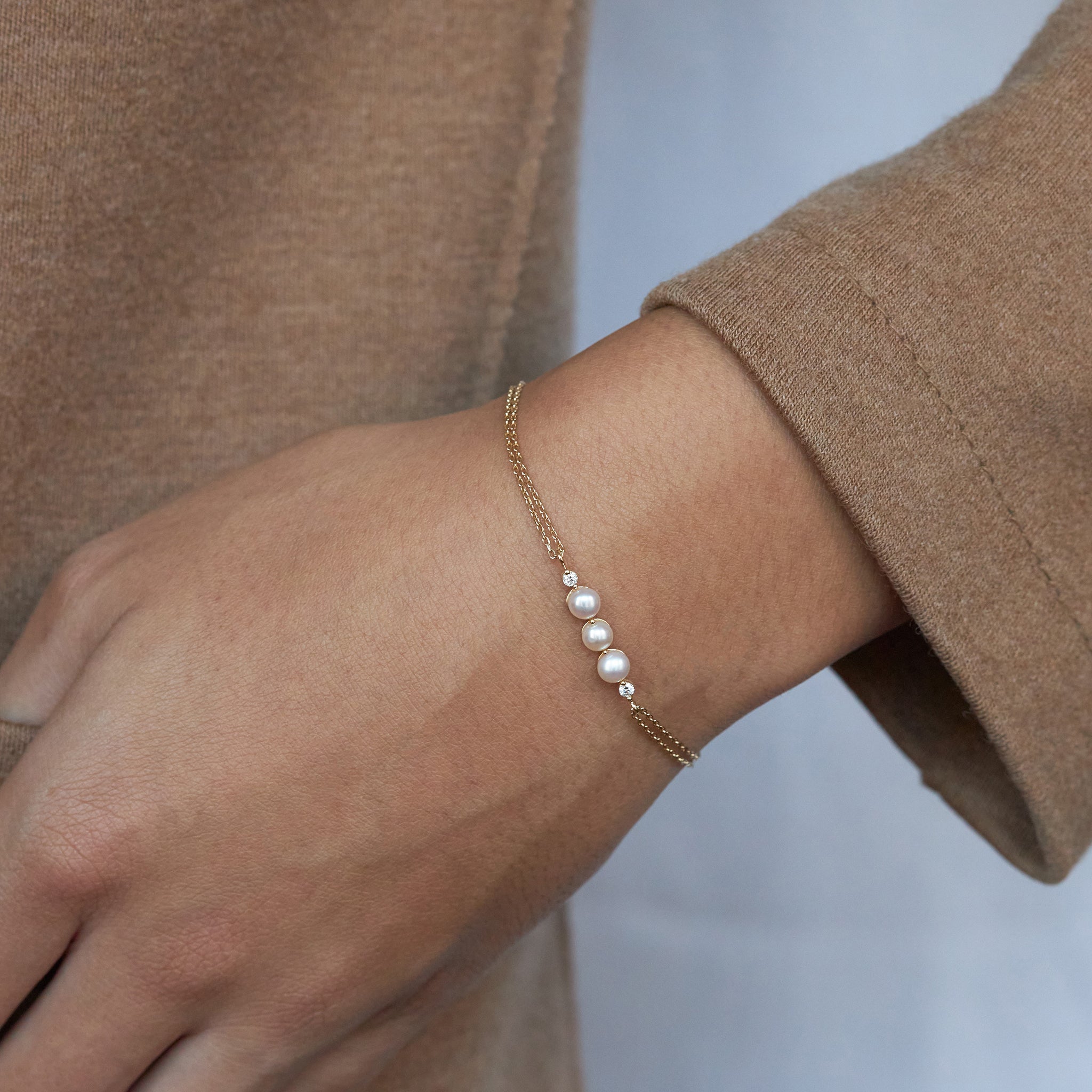 Shuga Pearl & Lab-Created Diamond Bracelet Dinny Hall La Maison Couture