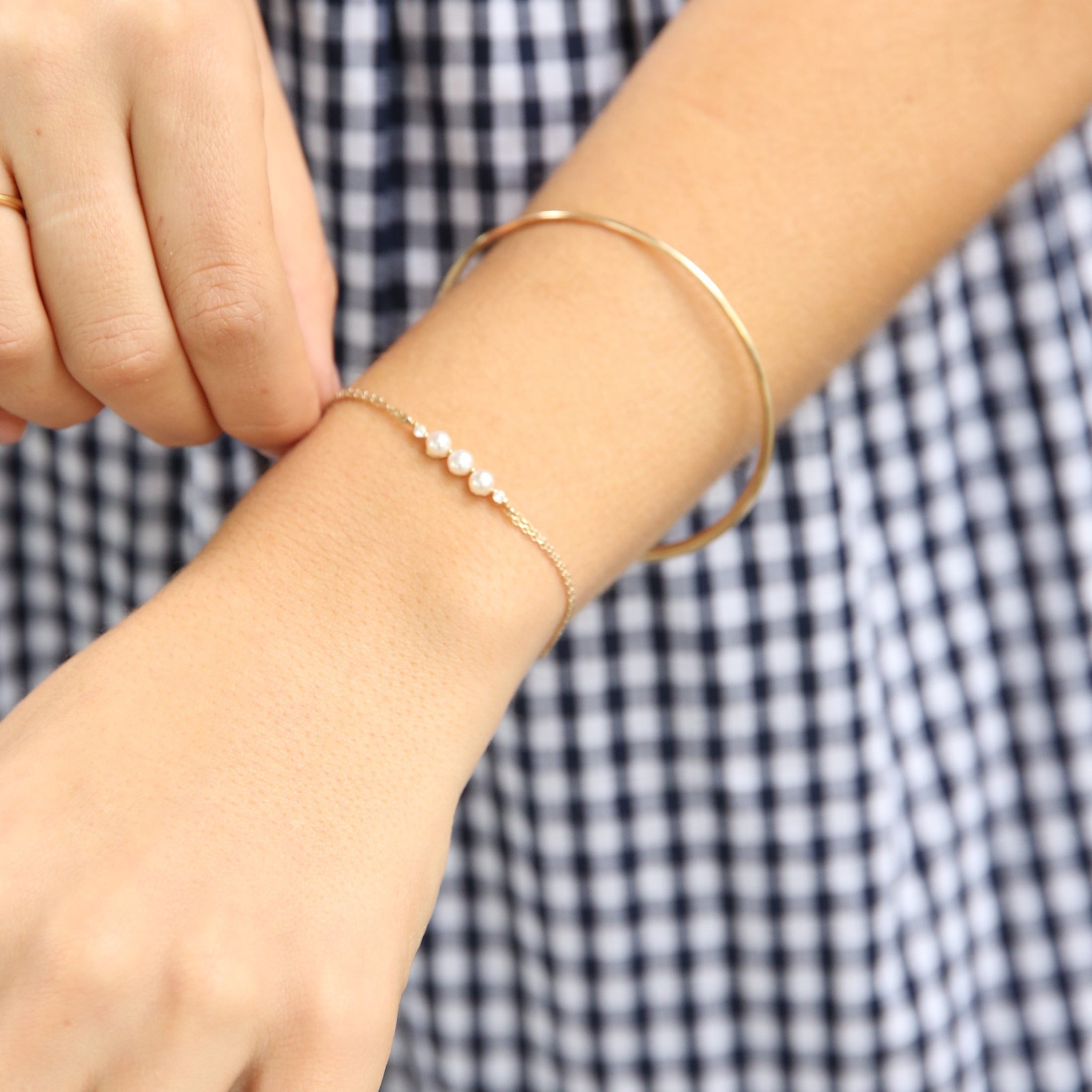 Shuga Pearl & Lab-Created Diamond Bracelet Dinny Hall La Maison Couture