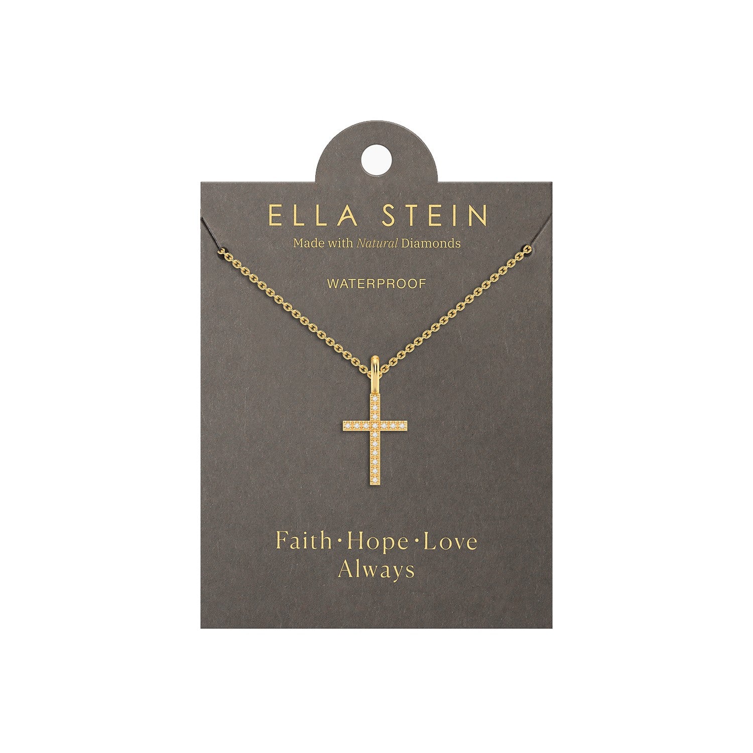 Believe Cross Pendant Necklace