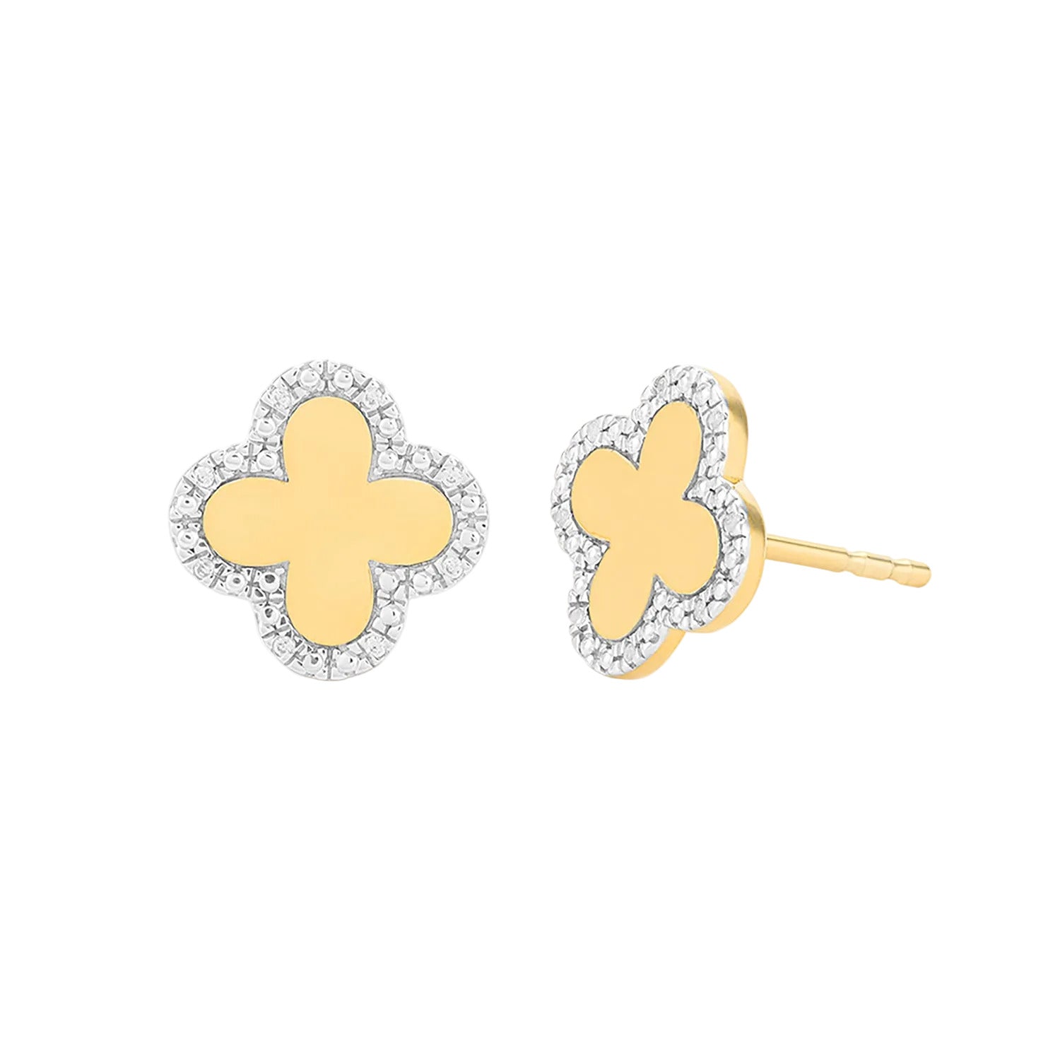 Classic Bloom Clover Stud Earrings