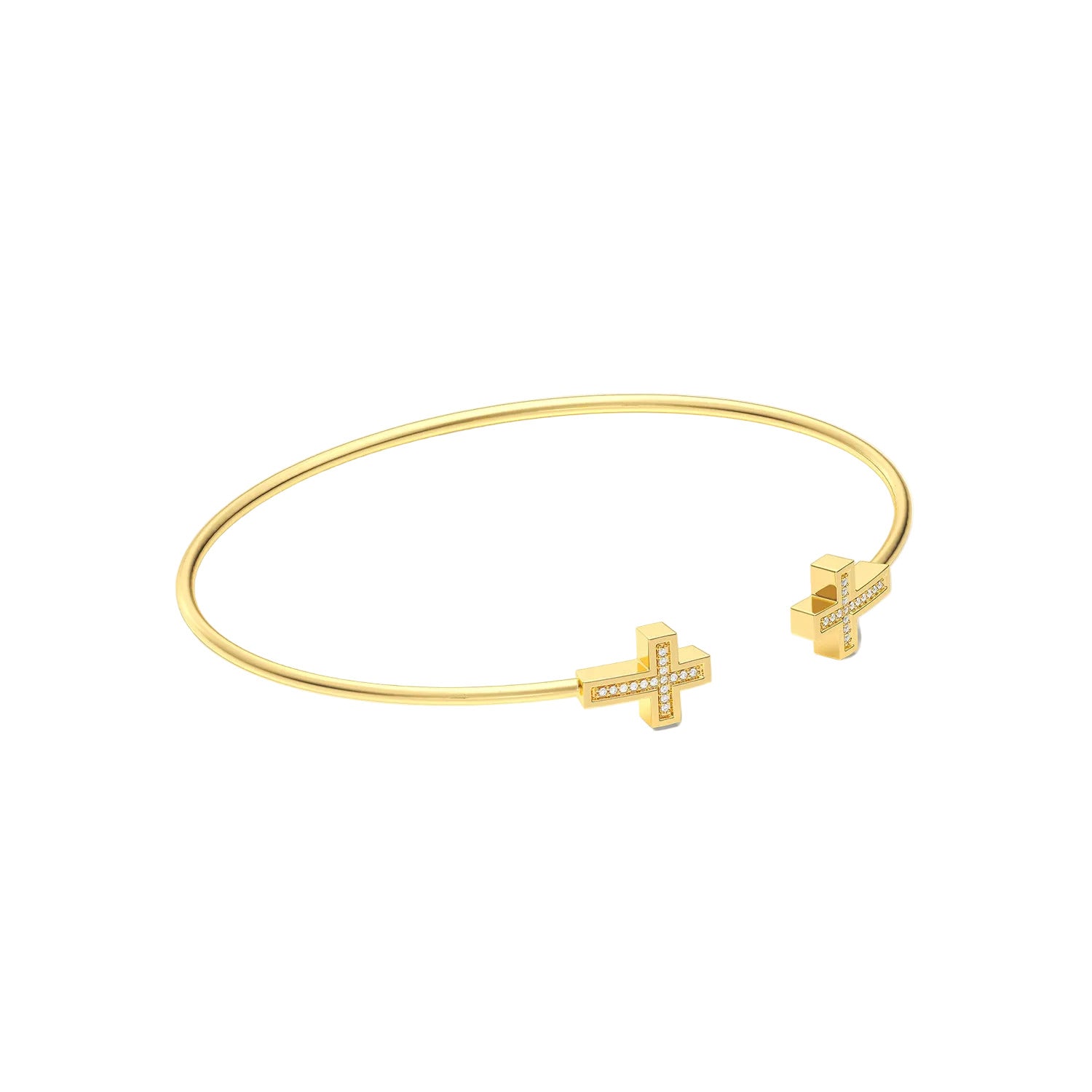 Cross Flexi Cuff Bracelet