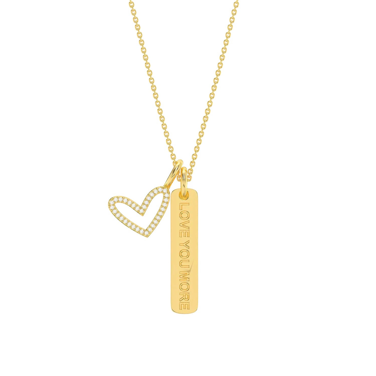 I Love You More Pendant Necklace