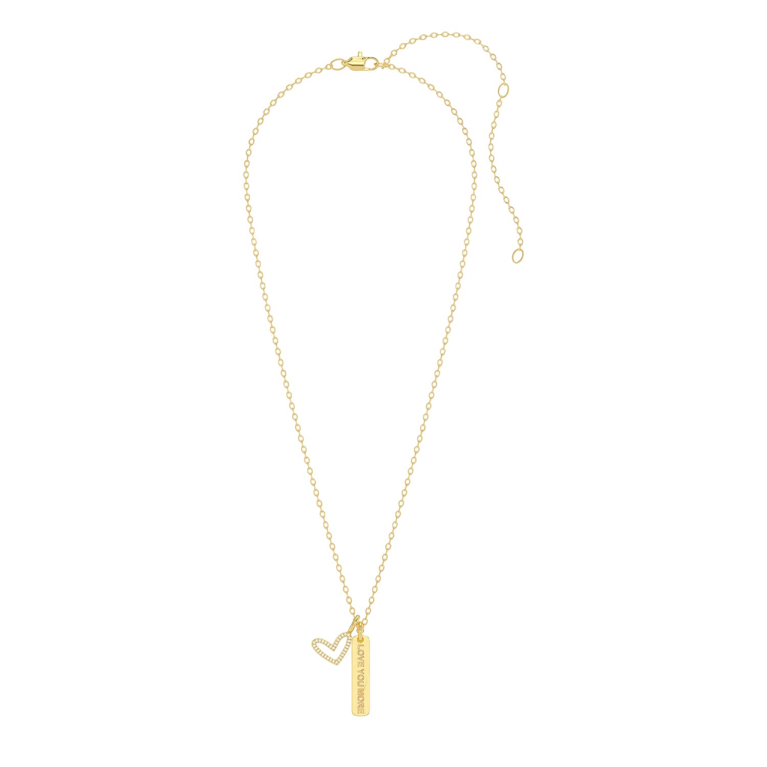 I Love You More Pendant Necklace