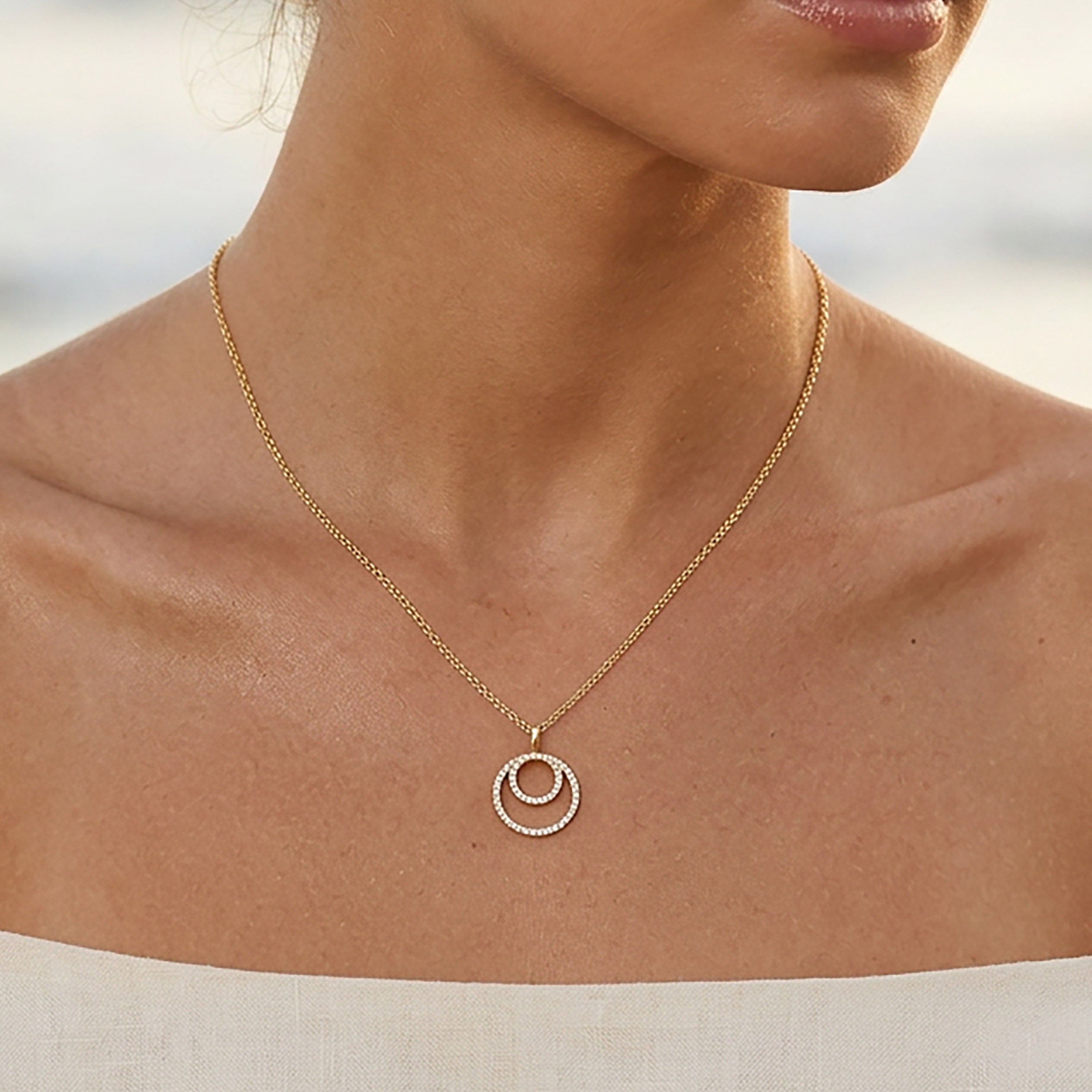 Inner Circle Pendant Necklace