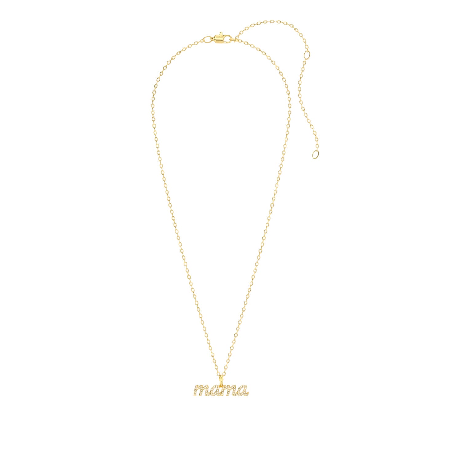 Love You Mama Pendant Necklace