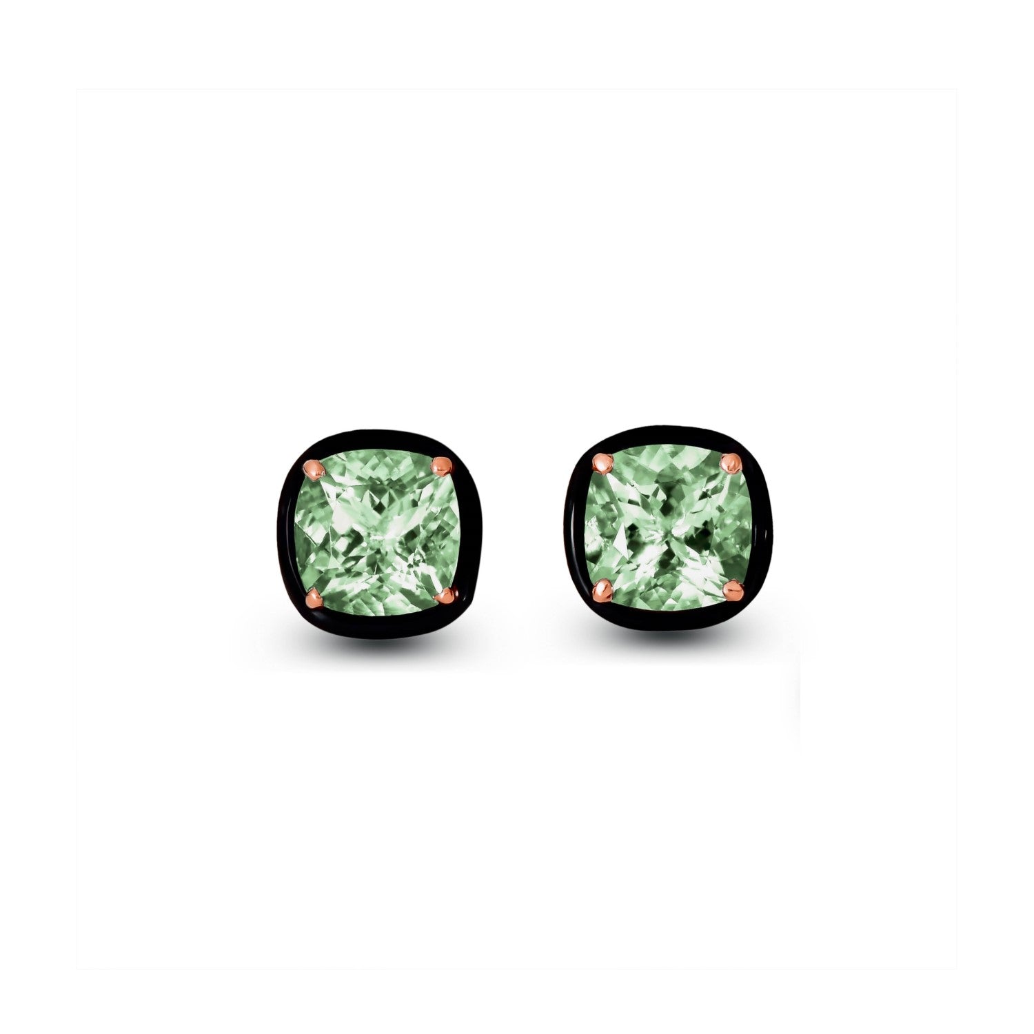 Aravali Green Amethyst Earrings