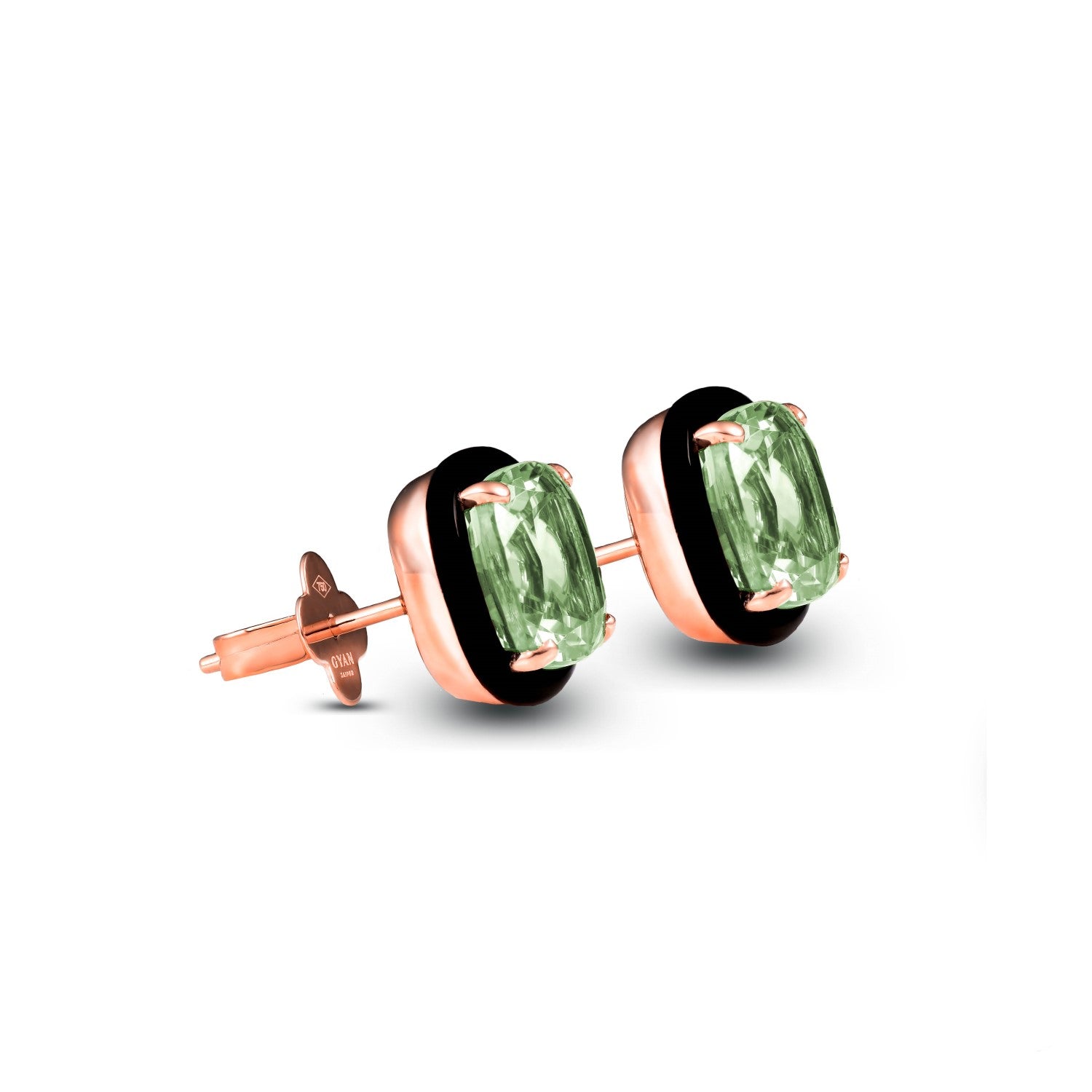 Aravali Green Amethyst Earrings