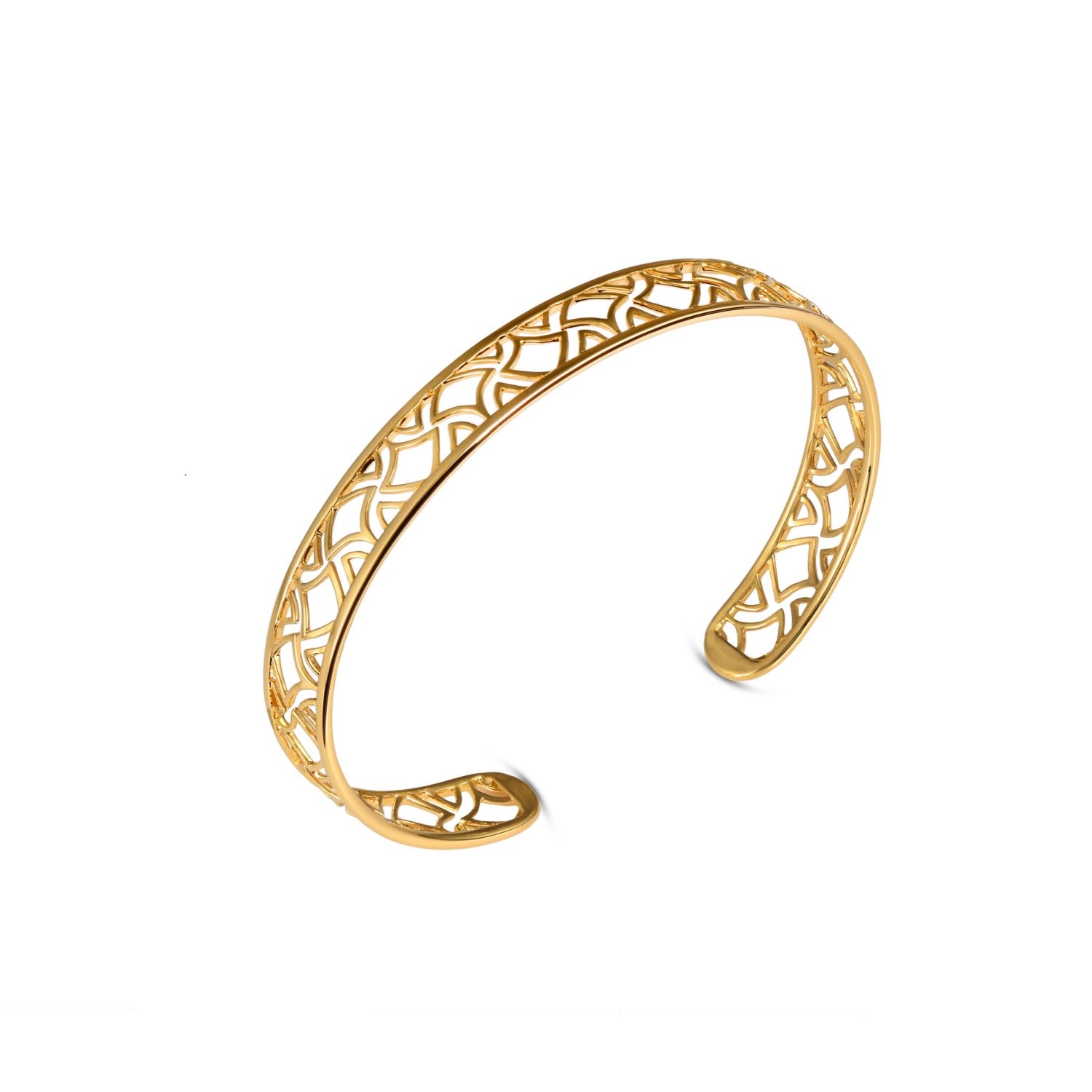 Sarai Signature Yellow Gold Bangle