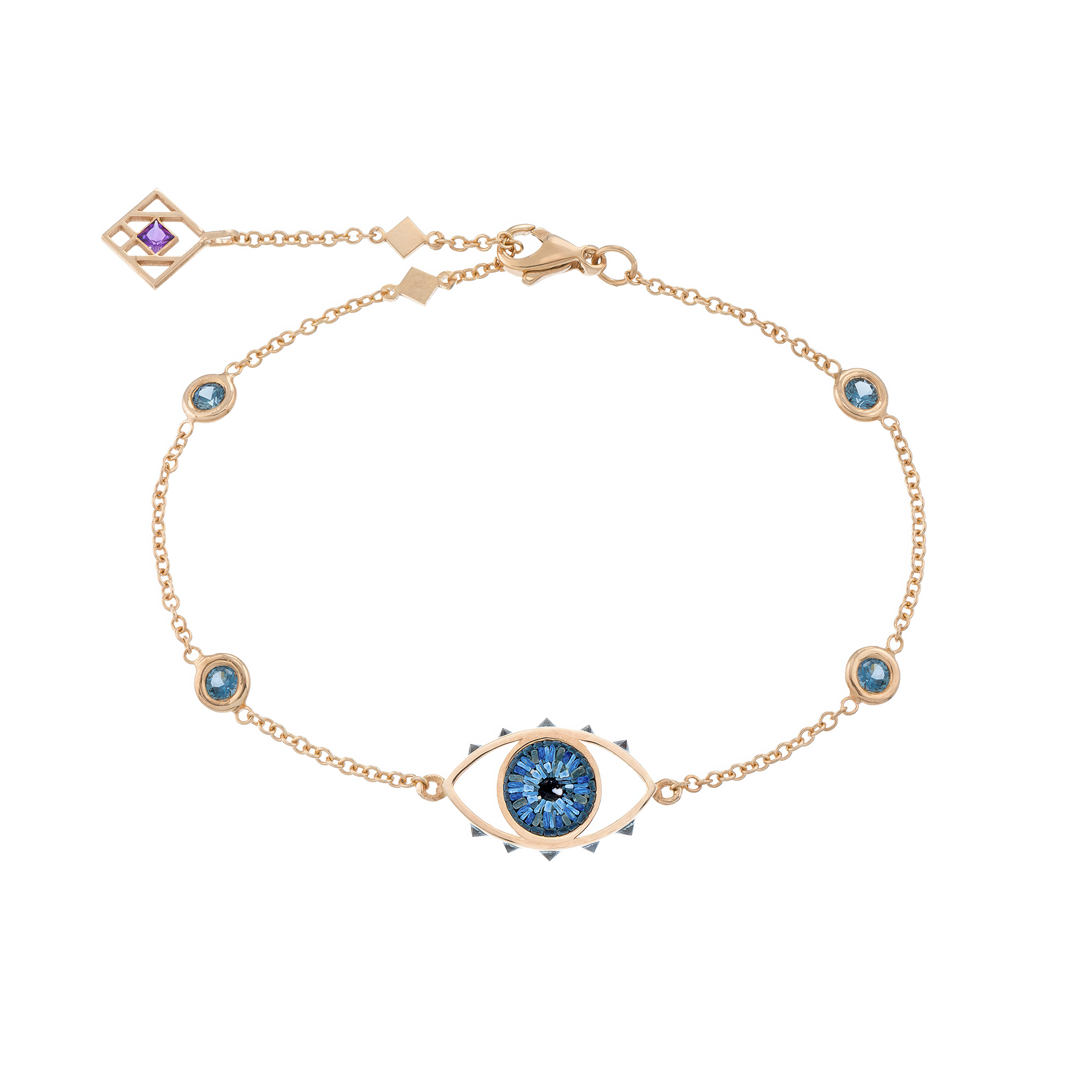 Deep Blue Eye Bracelet Maria Kovadi La Maison Couture