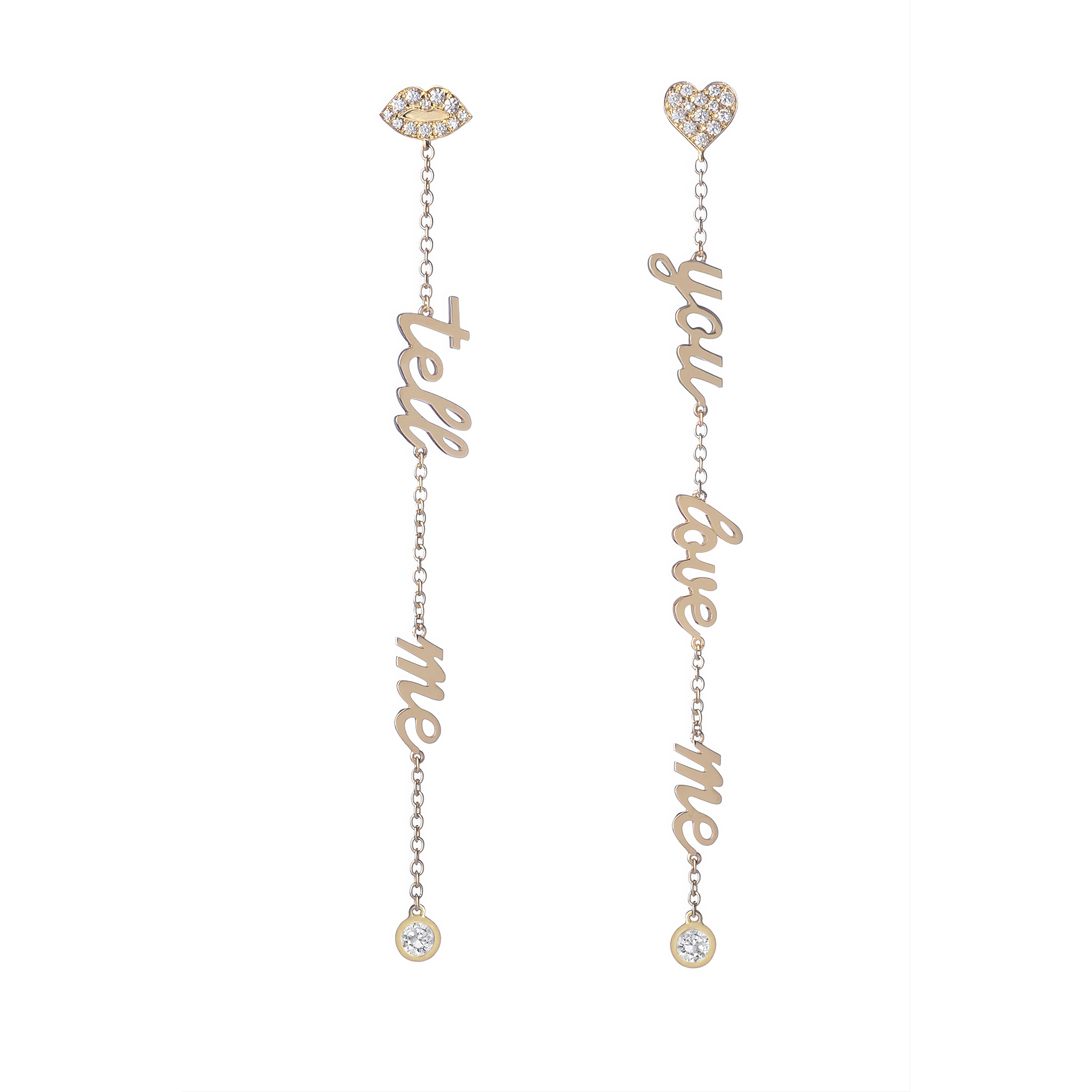 Tell Me Earring & You Love Me Earring Maria Kovadi La Maison Couture