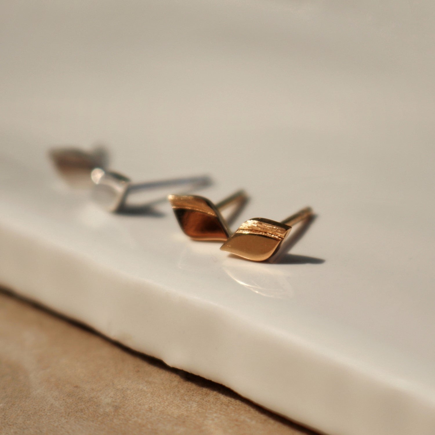 Gold Mini Stud Earrings