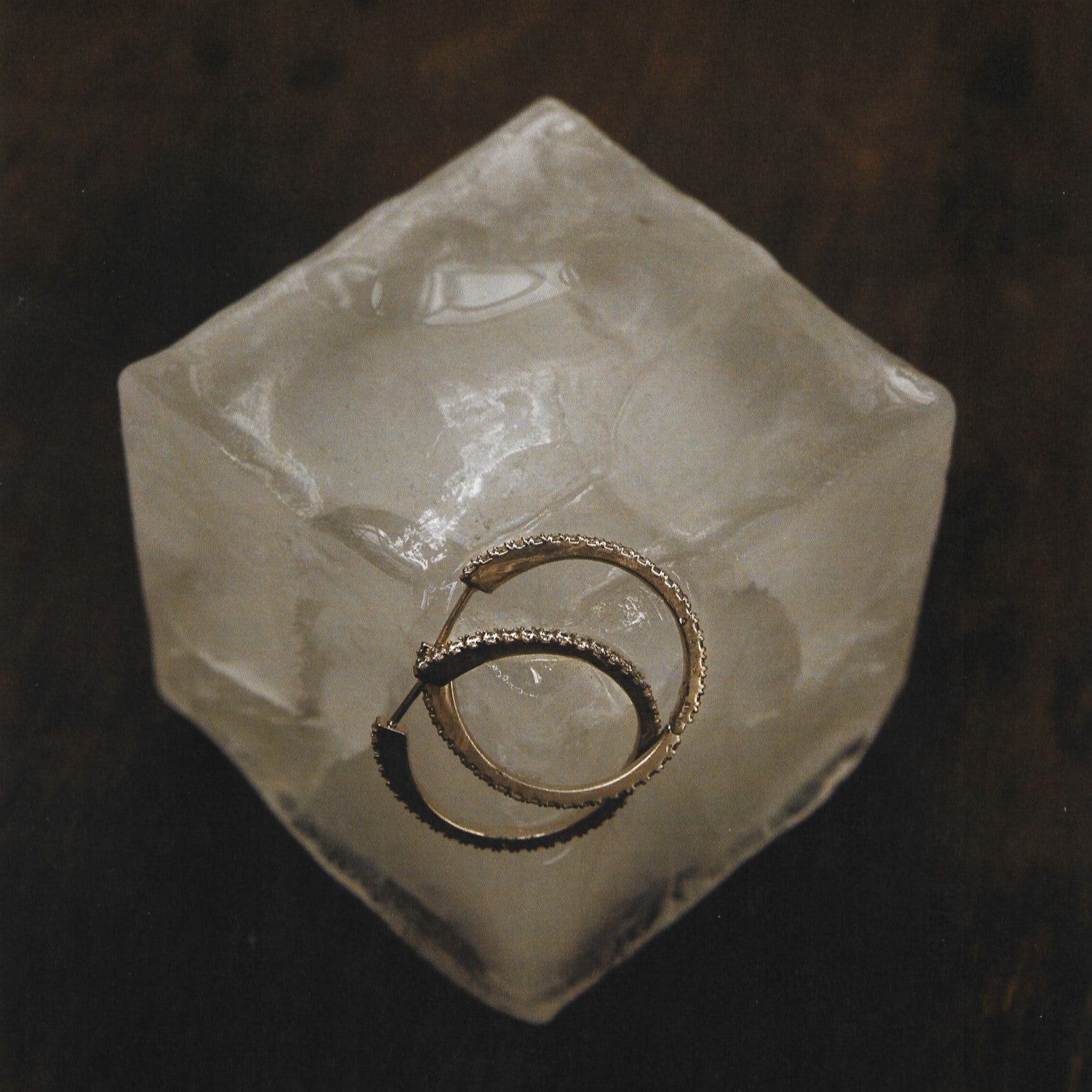 White Gold Continuous Hoops