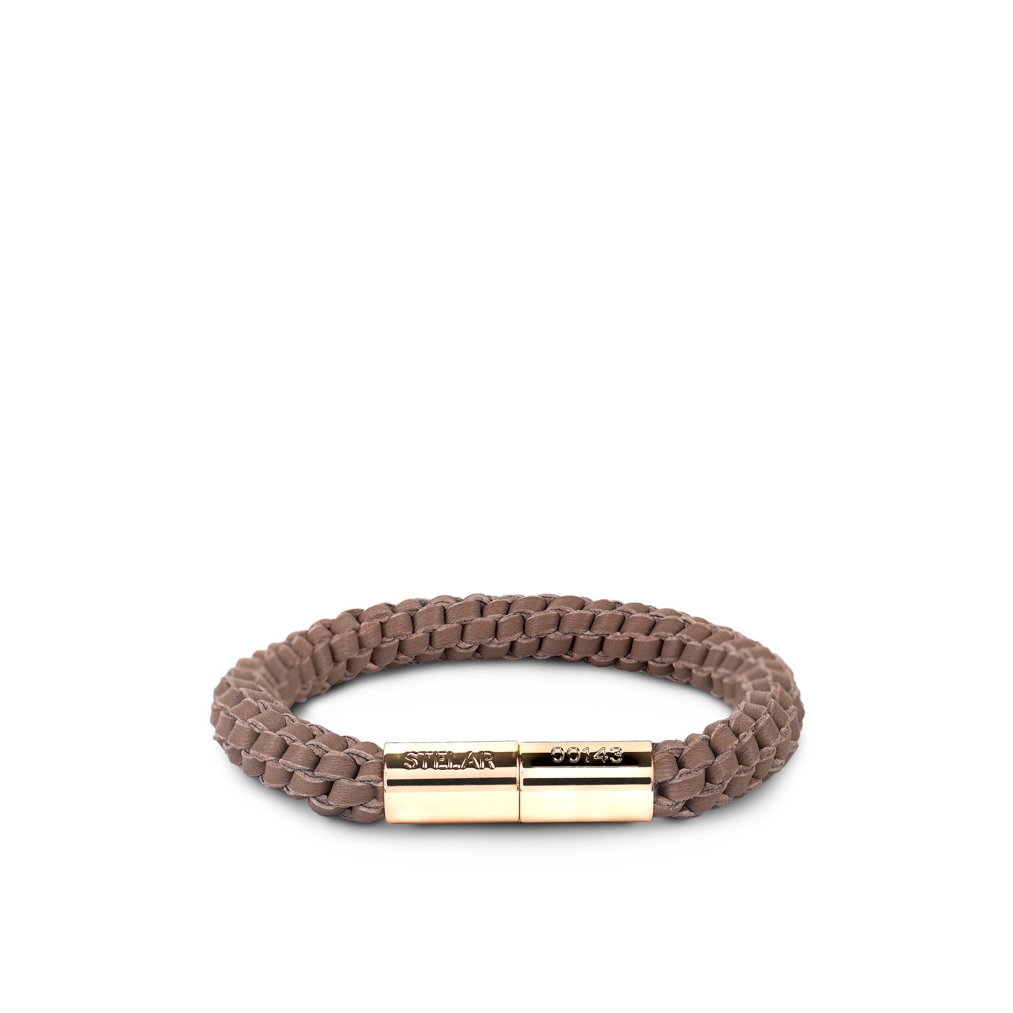 Teman Mid Woven Leather Bracelet - Mocha STELAR La Maison Couture