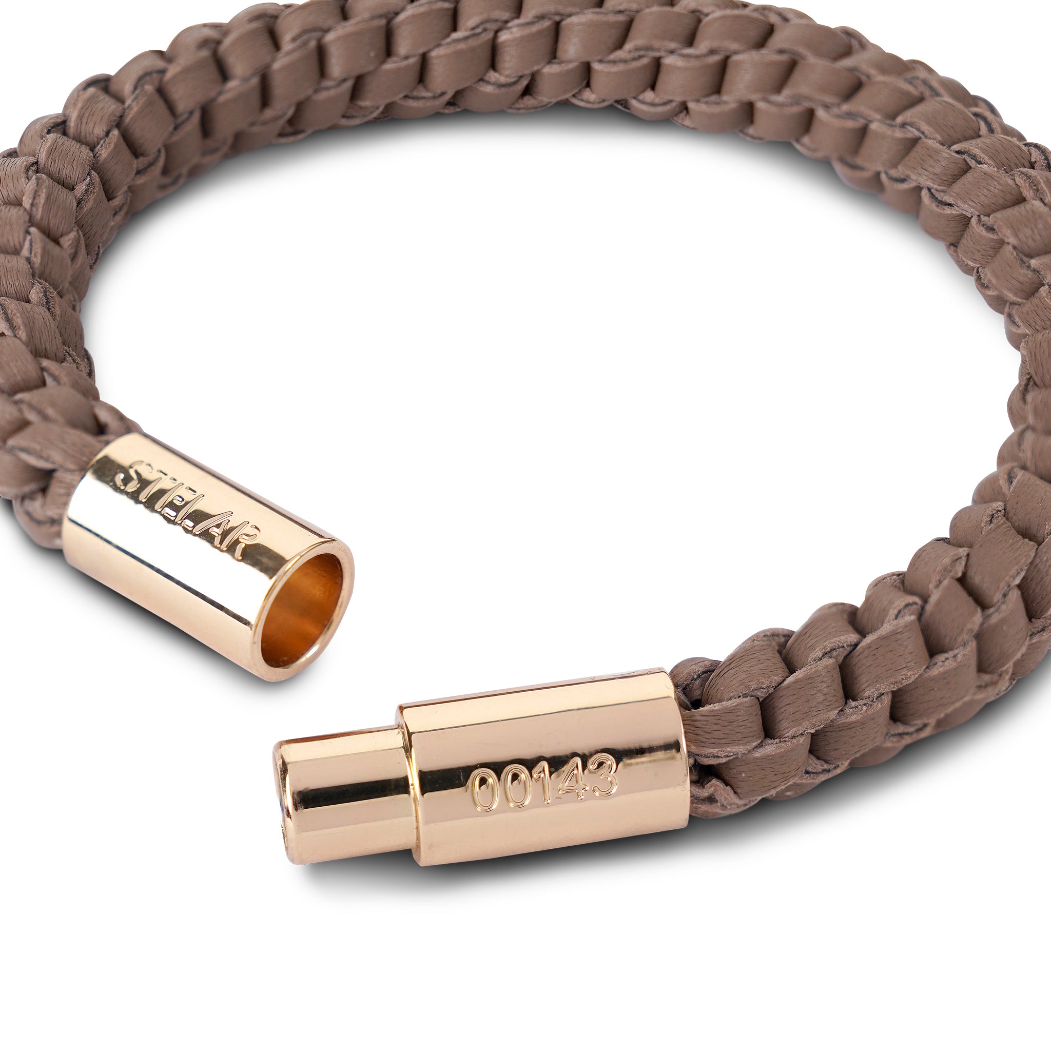Teman Mid Woven Leather Bracelet - Mocha STELAR La Maison Couture