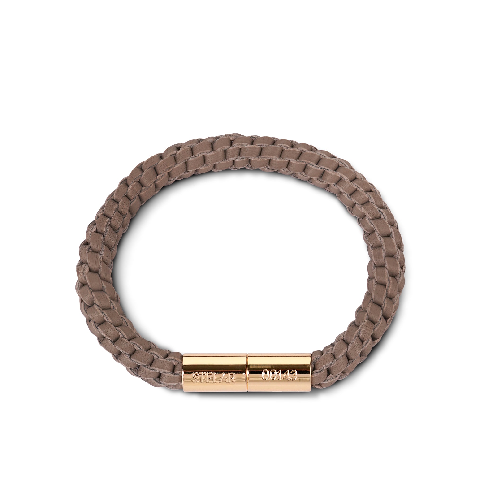 Teman Mid Woven Leather Bracelet - Mocha STELAR La Maison Couture
