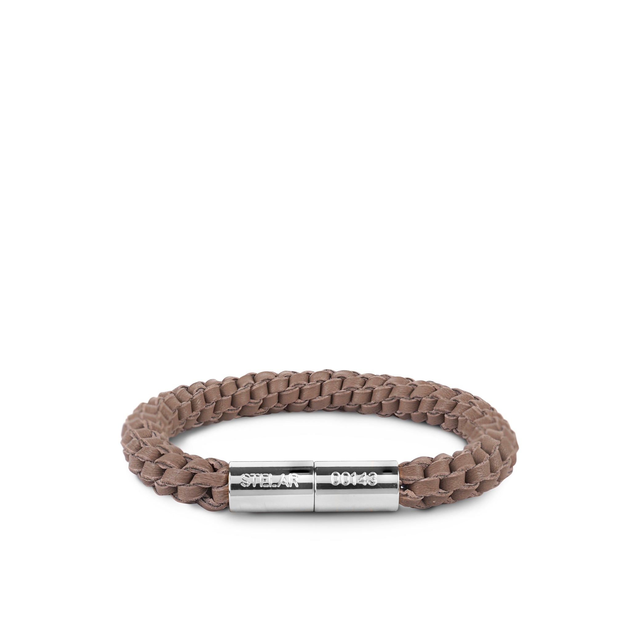 Teman Mid Woven Leather Bracelet - Mocha STELAR La Maison Couture