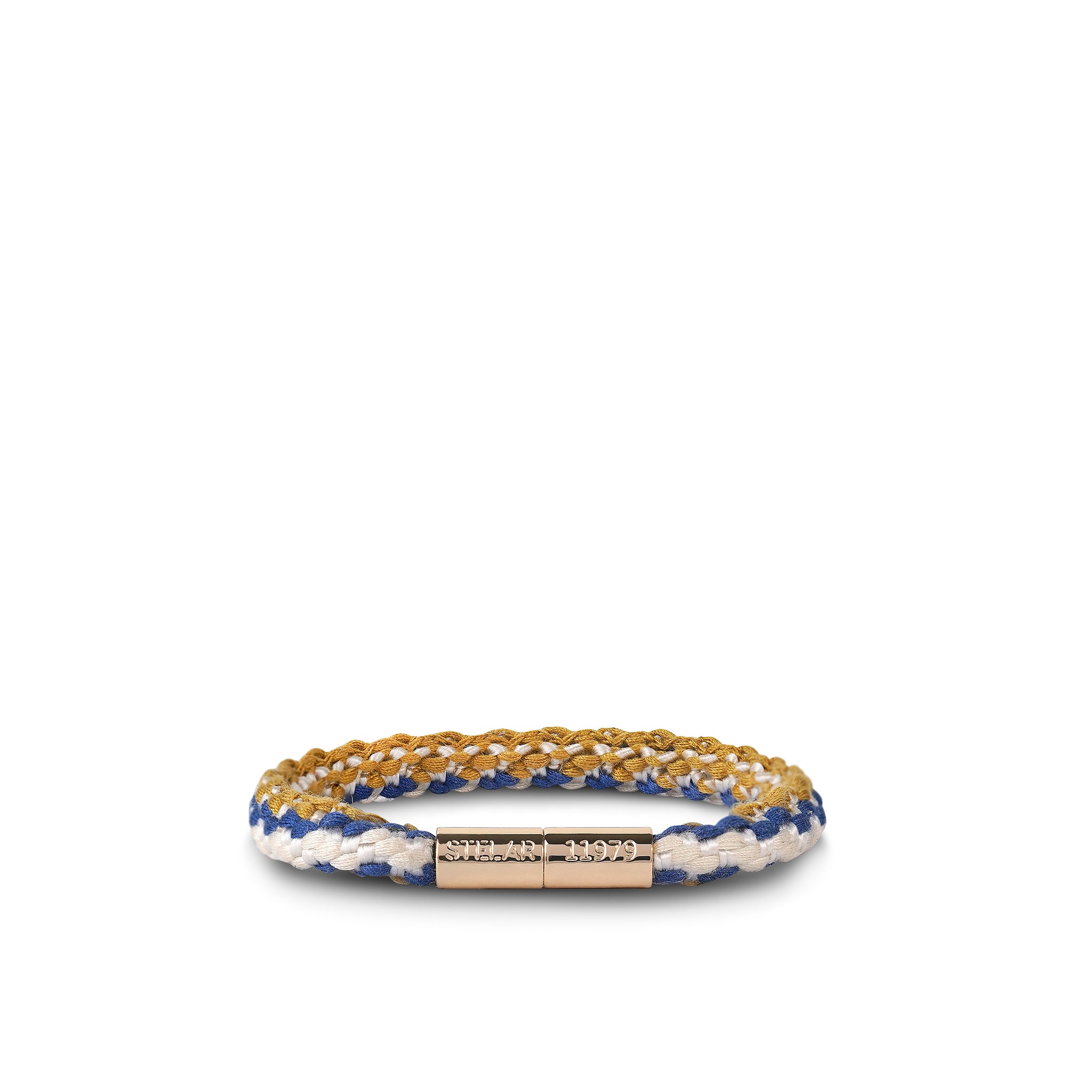 Teman Slim Woven Jacquard Bracelet - Mariner STELAR La Maison Couture