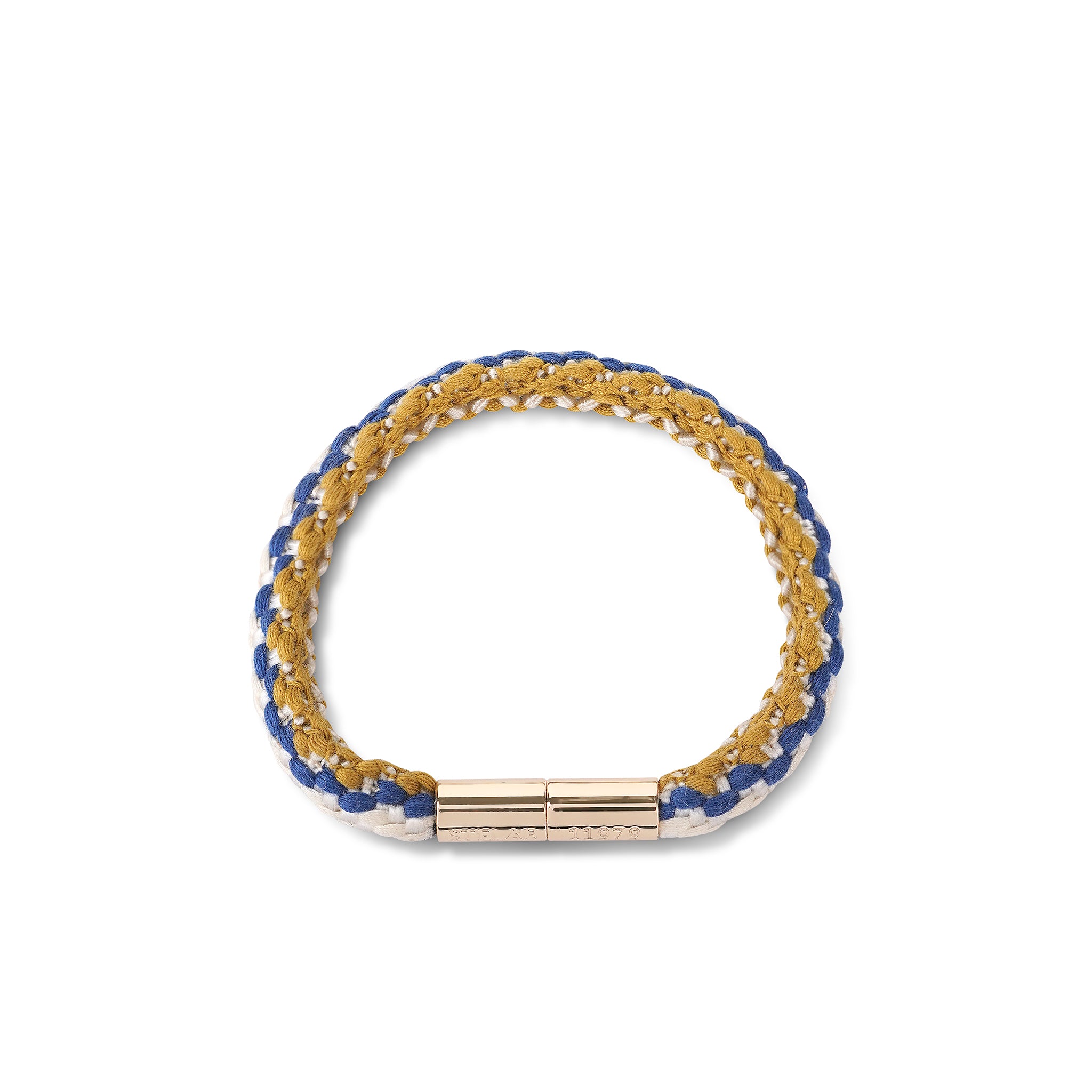 Teman Slim Woven Jacquard Bracelet - Mariner STELAR La Maison Couture