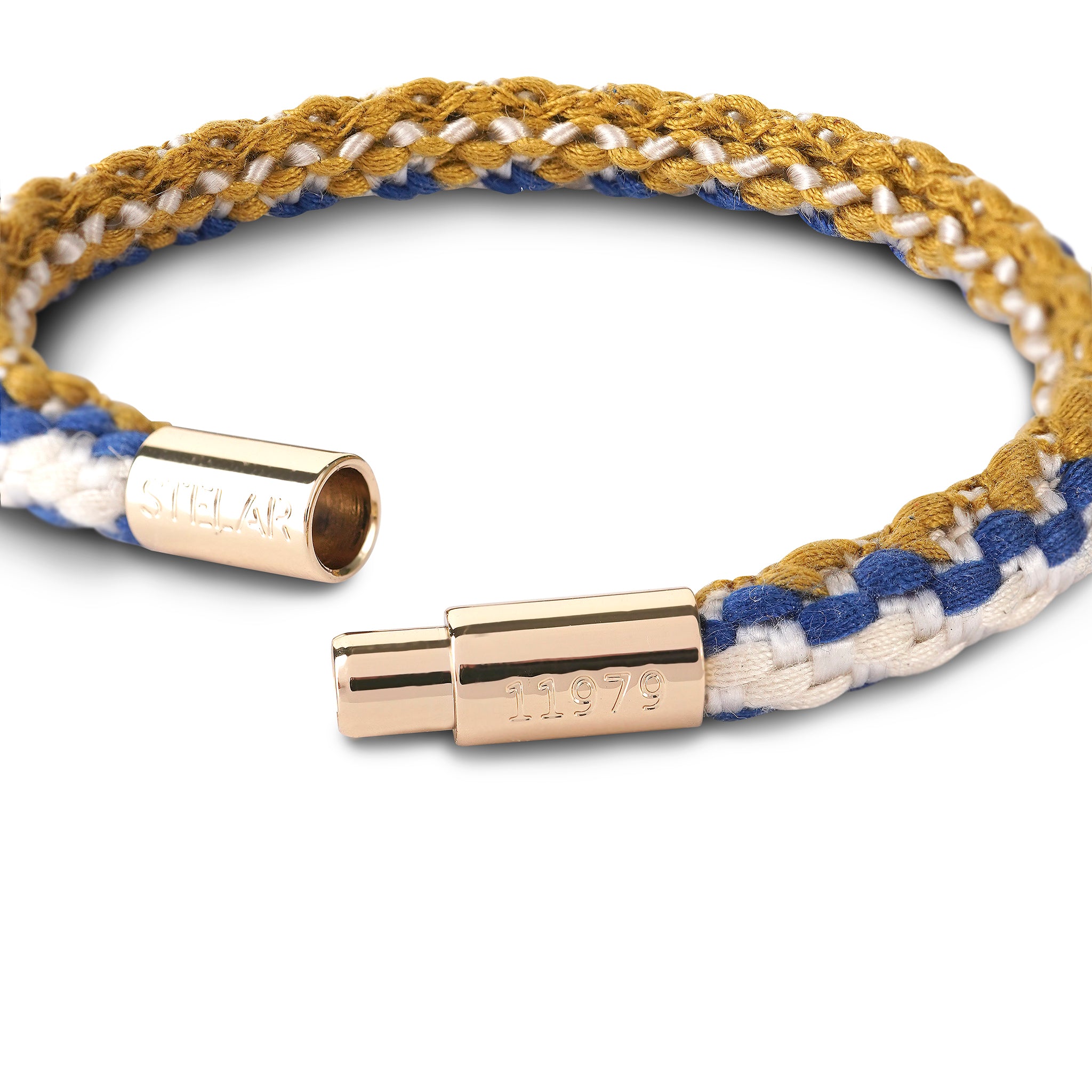 Teman Slim Woven Jacquard Bracelet - Mariner STELAR La Maison Couture