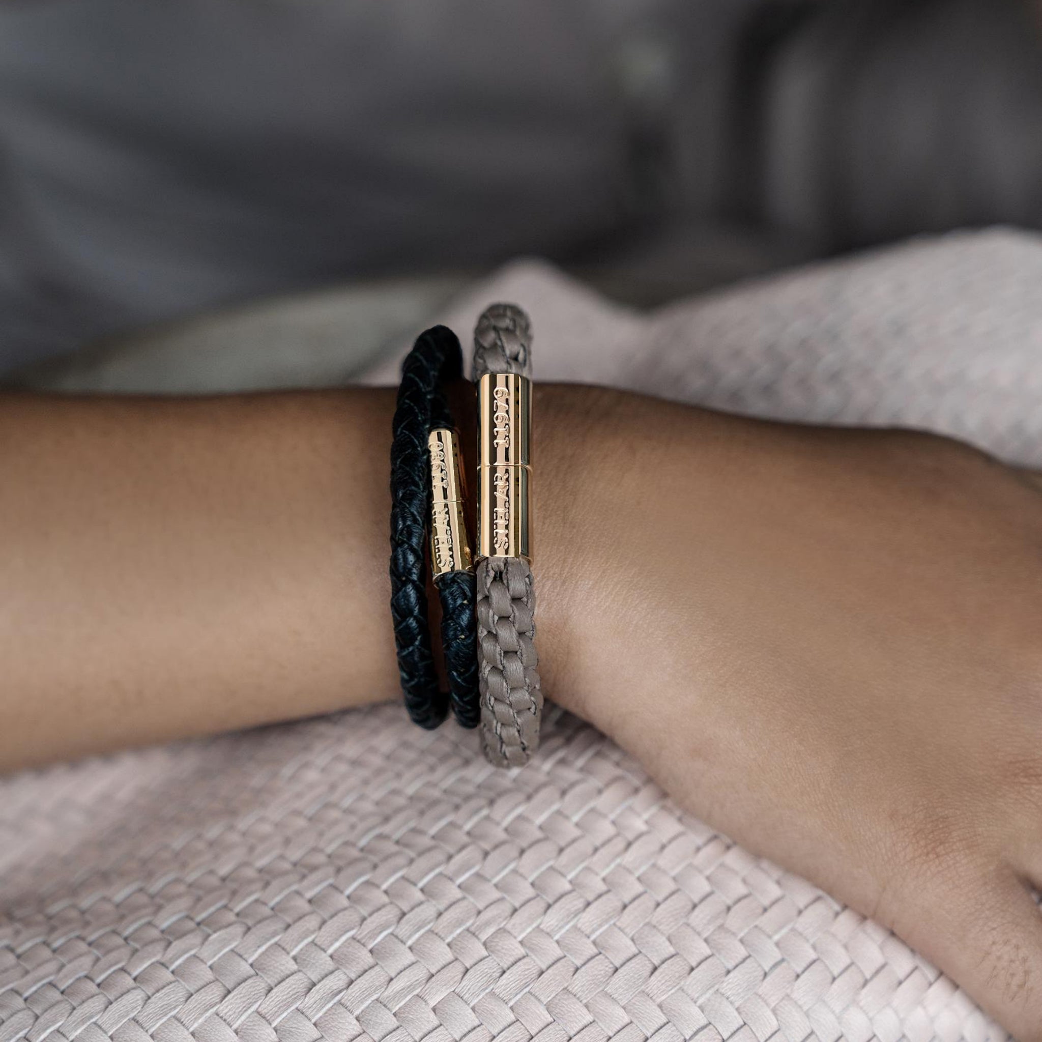 Teman Mid Woven Leather Bracelet - Mocha STELAR La Maison Couture