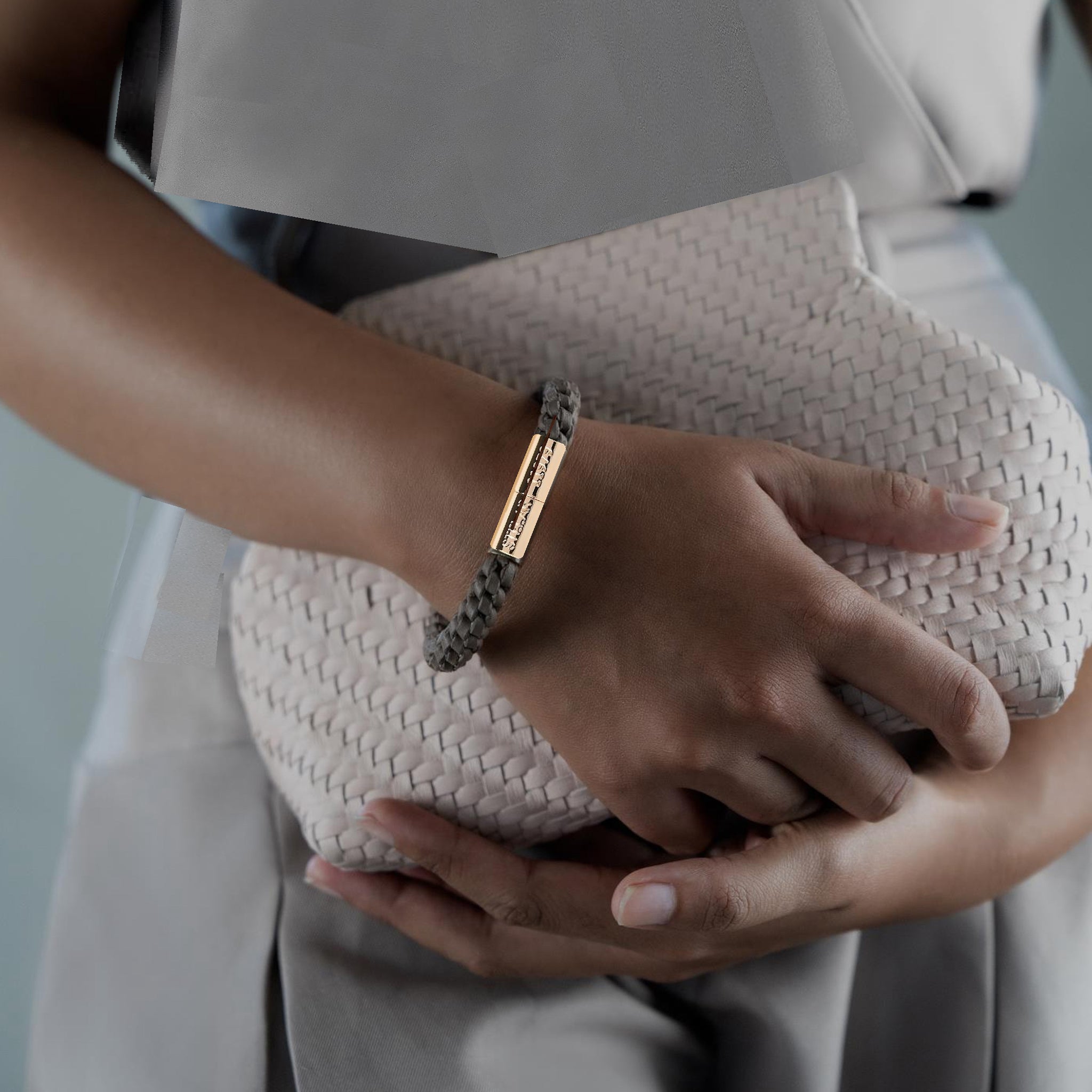 Teman Mid Woven Leather Bracelet - Mocha STELAR La Maison Couture