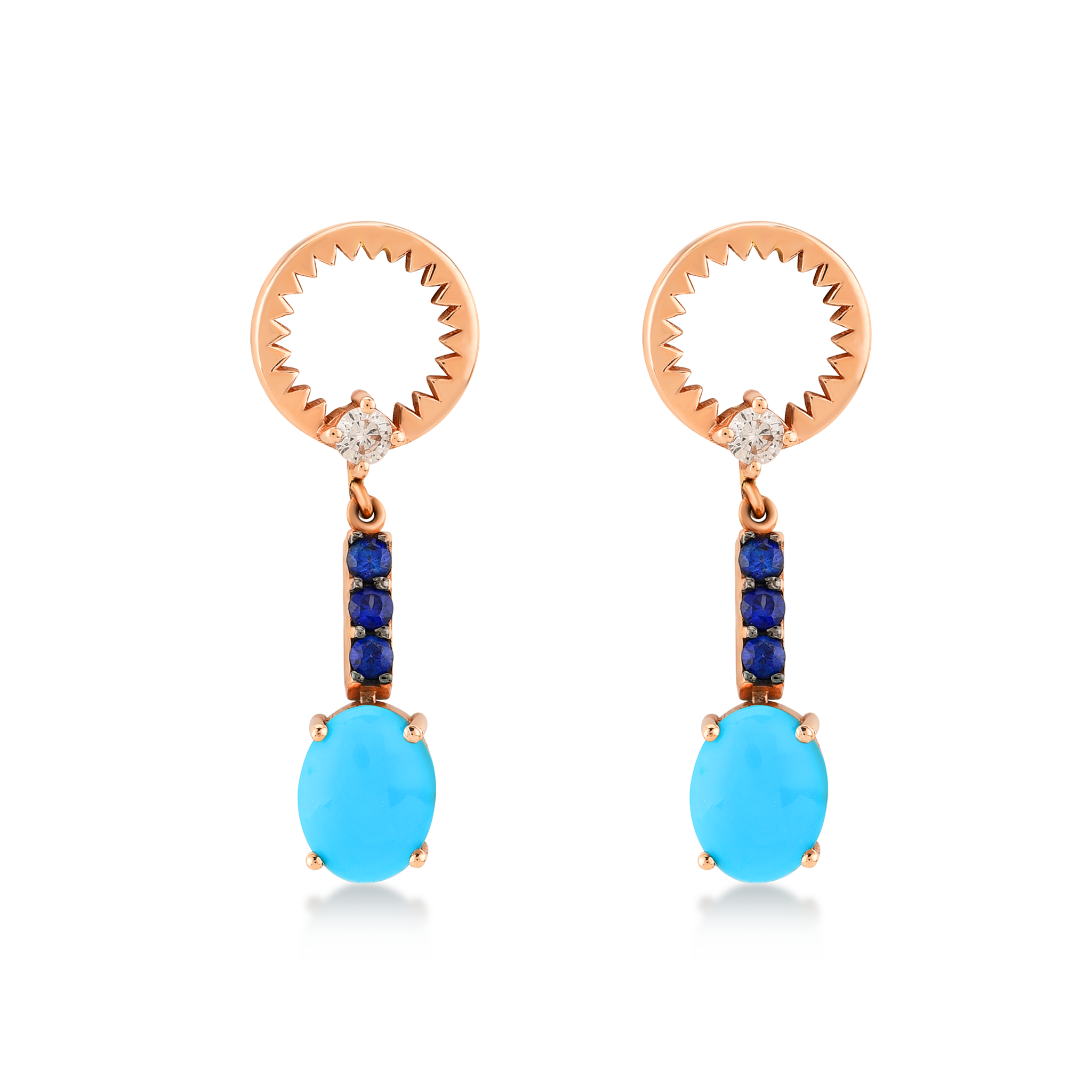 Catch You Turquoise Dangle Earrings Selda Jewellery La Maison Couture
