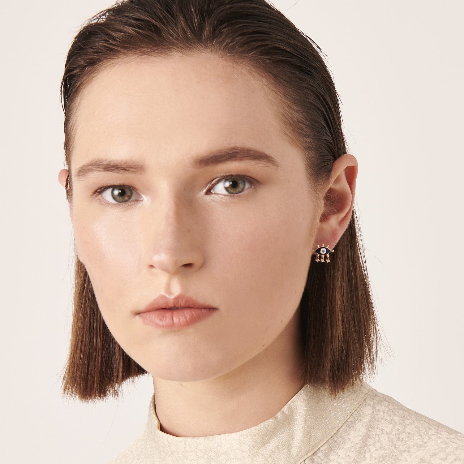 Evil Eye Stud (Navy Blue)