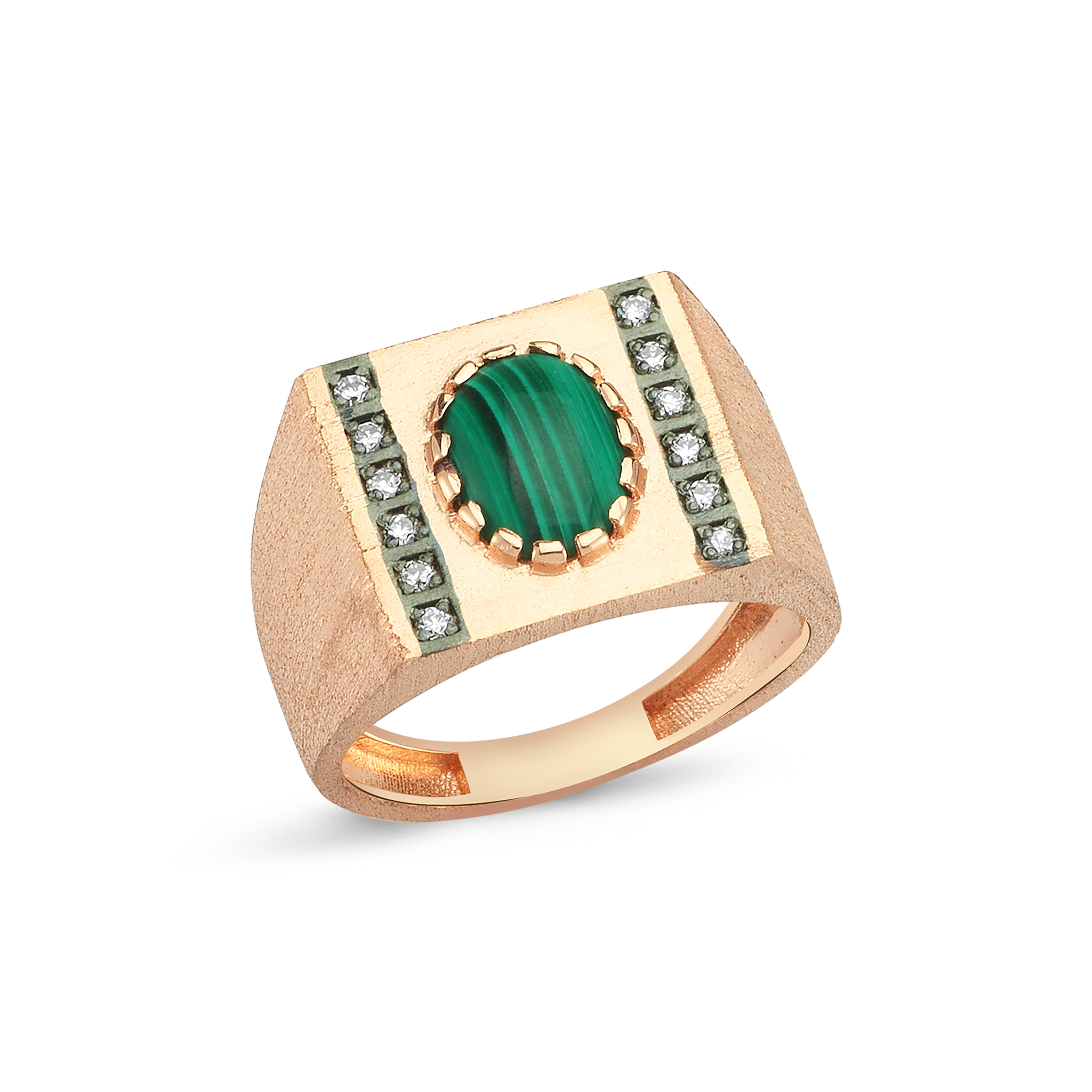 Orira Malachite Pinkie Ring Selda Jewellery La Maison Couture
