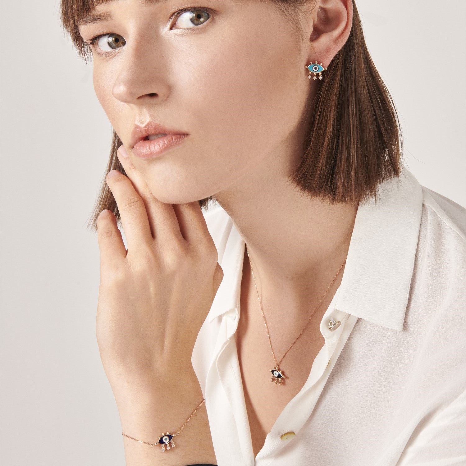 Evil Eye Stud (Turquoise)