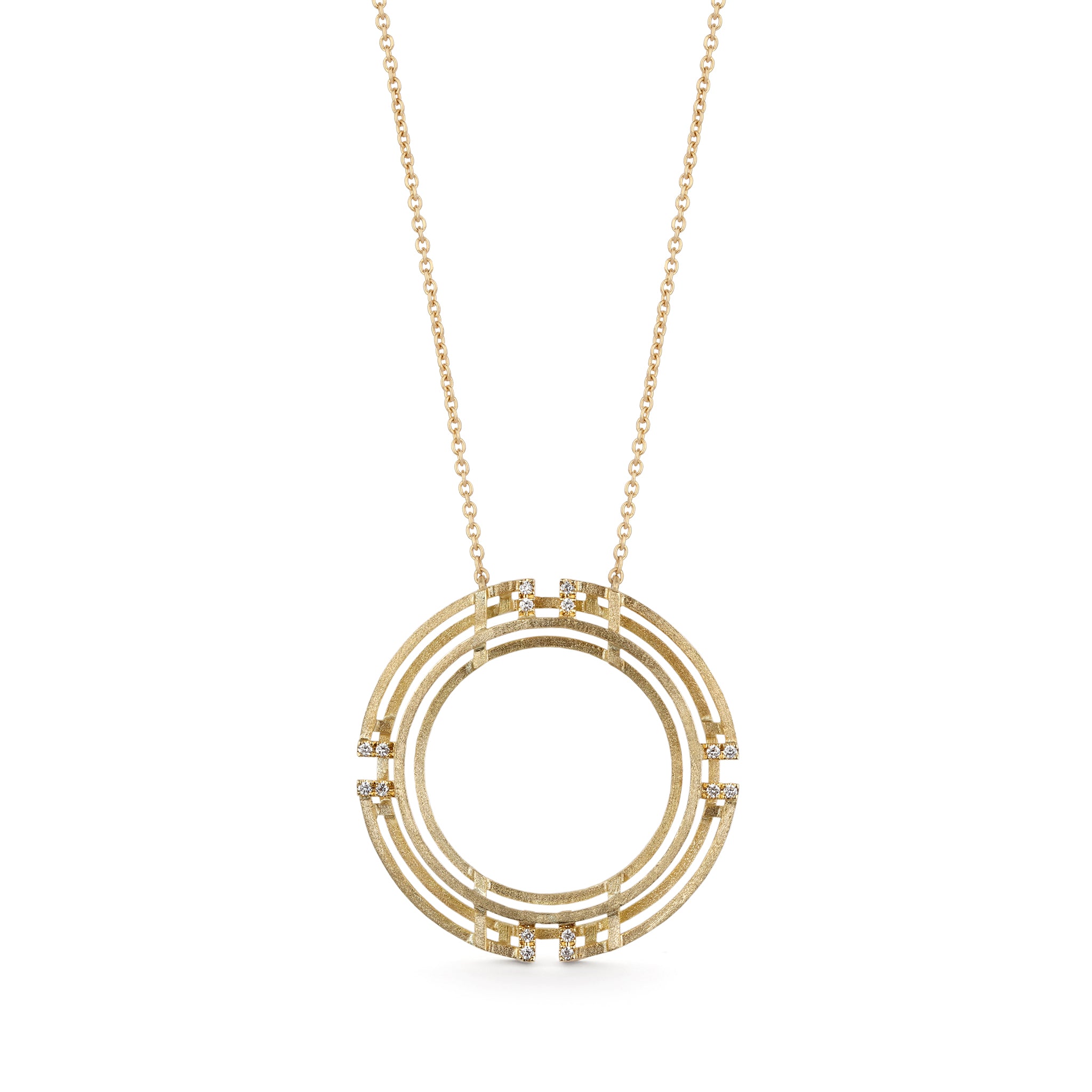 Mega Four Circle Necklace Shimell and Madden La Maison Couture