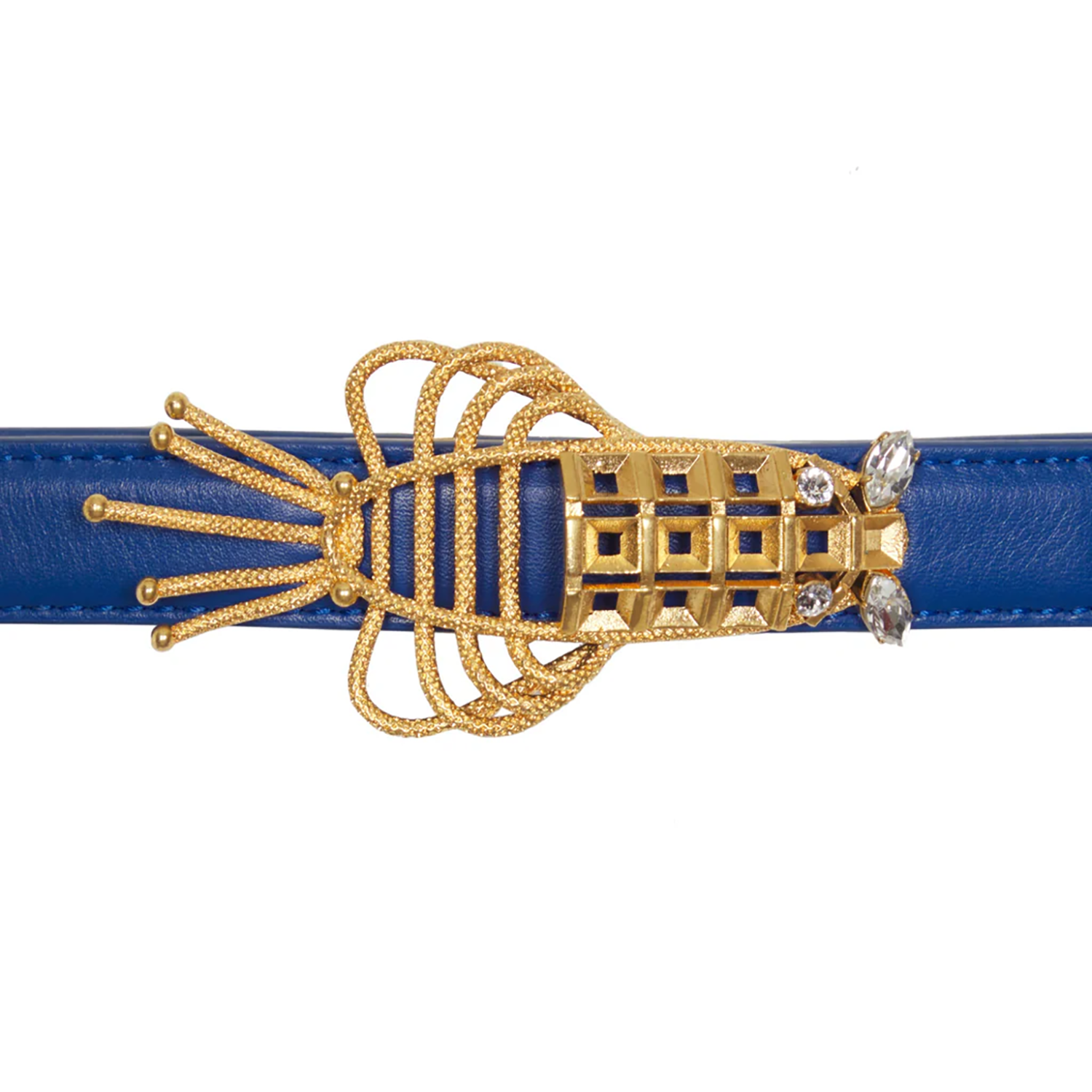 Lobster Narrow Belt – Blue Sonia Petroff La Maison Couture