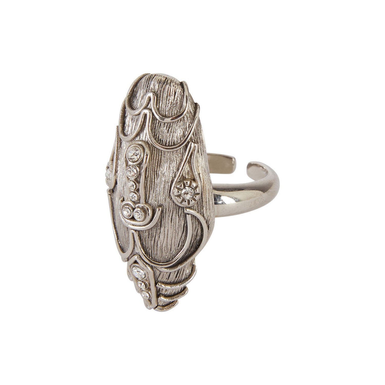 Serpente Ring - Silver Sonia Petroff Made in Italy La Maison Couture