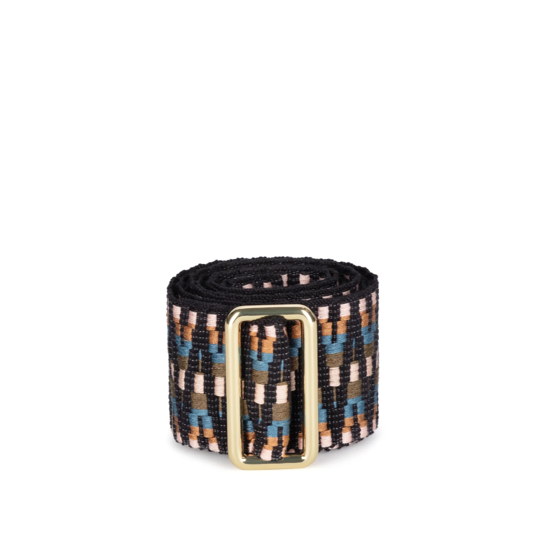 Sunda Jacquard Belt - Olive Green