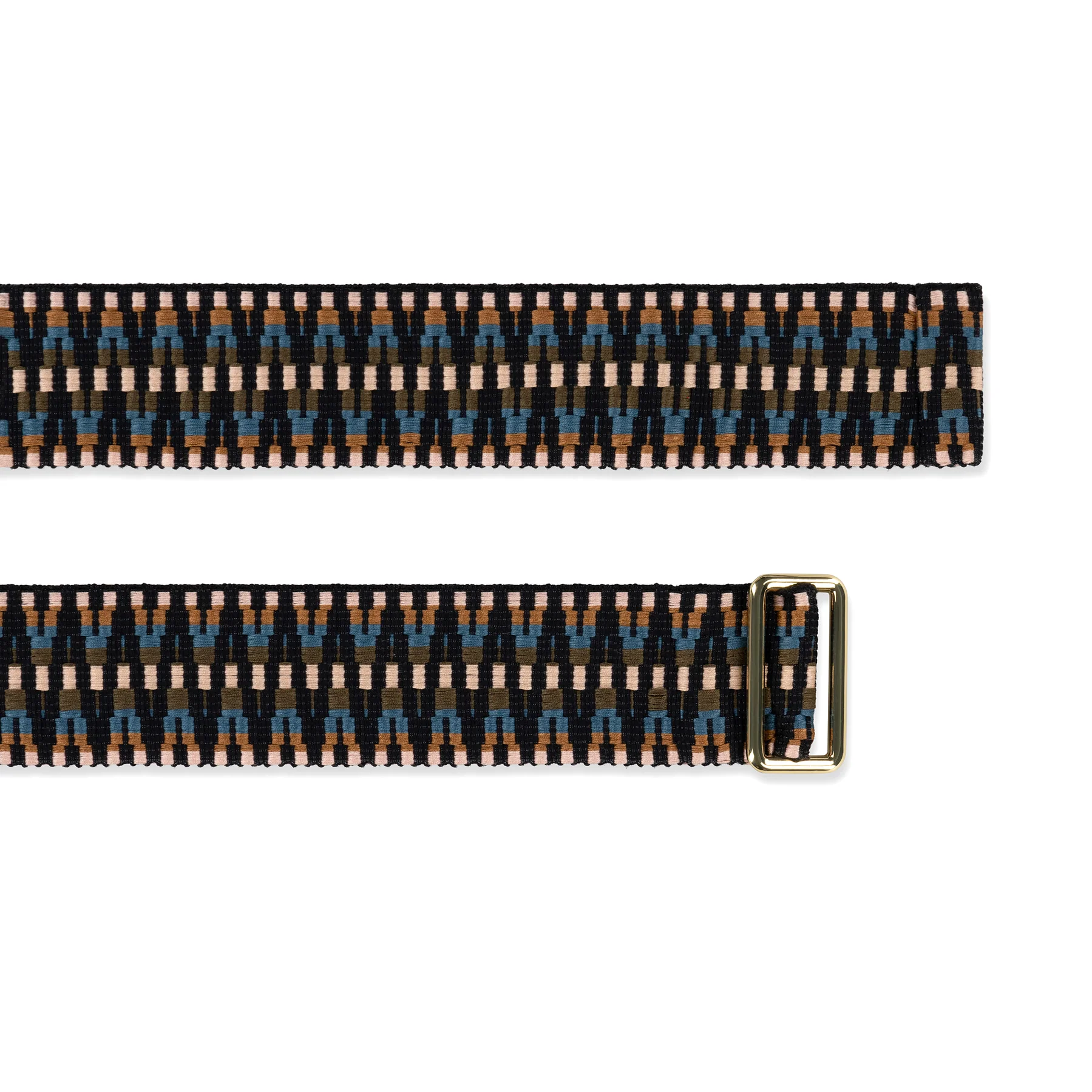 Sunda Jacquard Belt - Olive Green