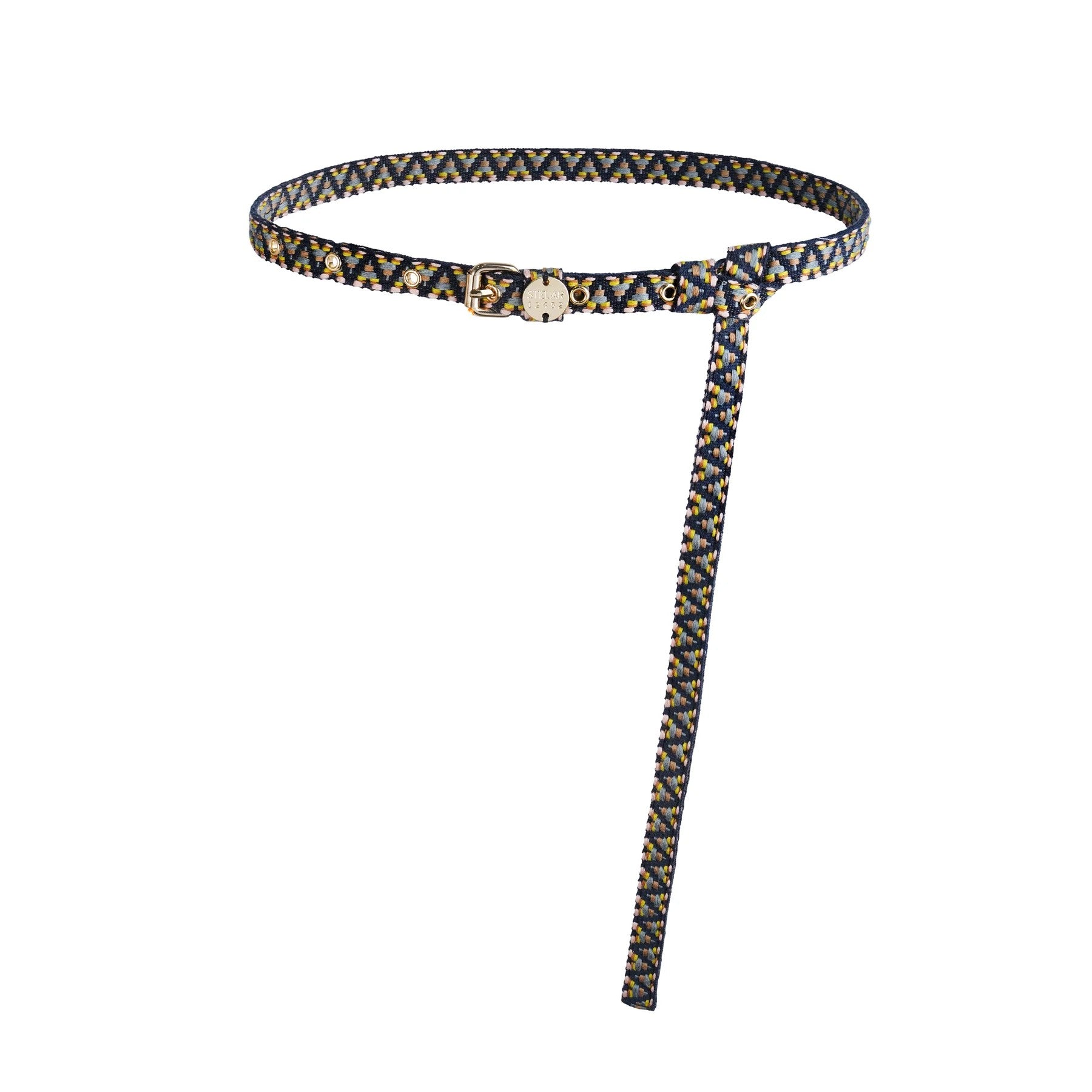 Sunda Slim Jaquard Belt - Sodalite
