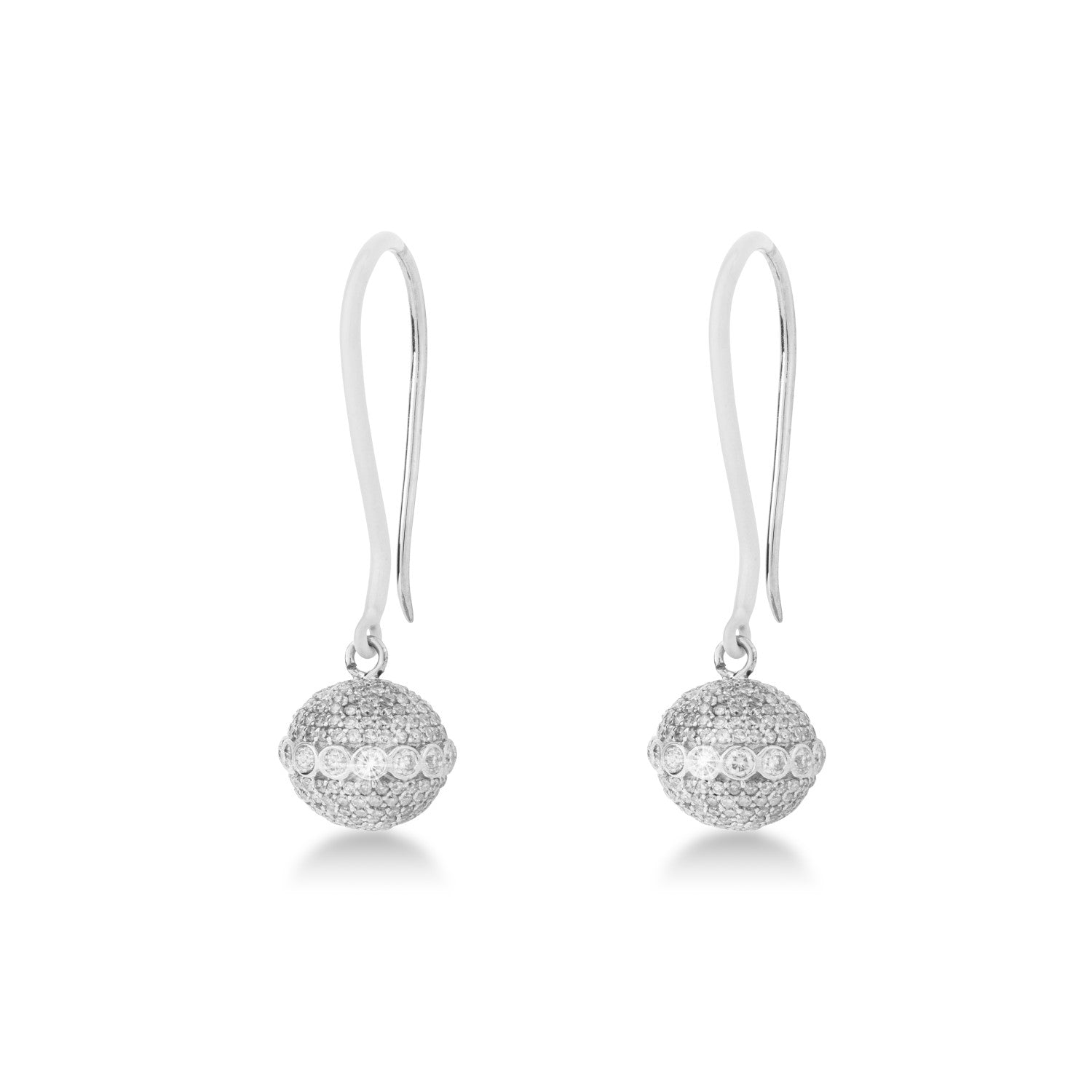 White Entice Earrings