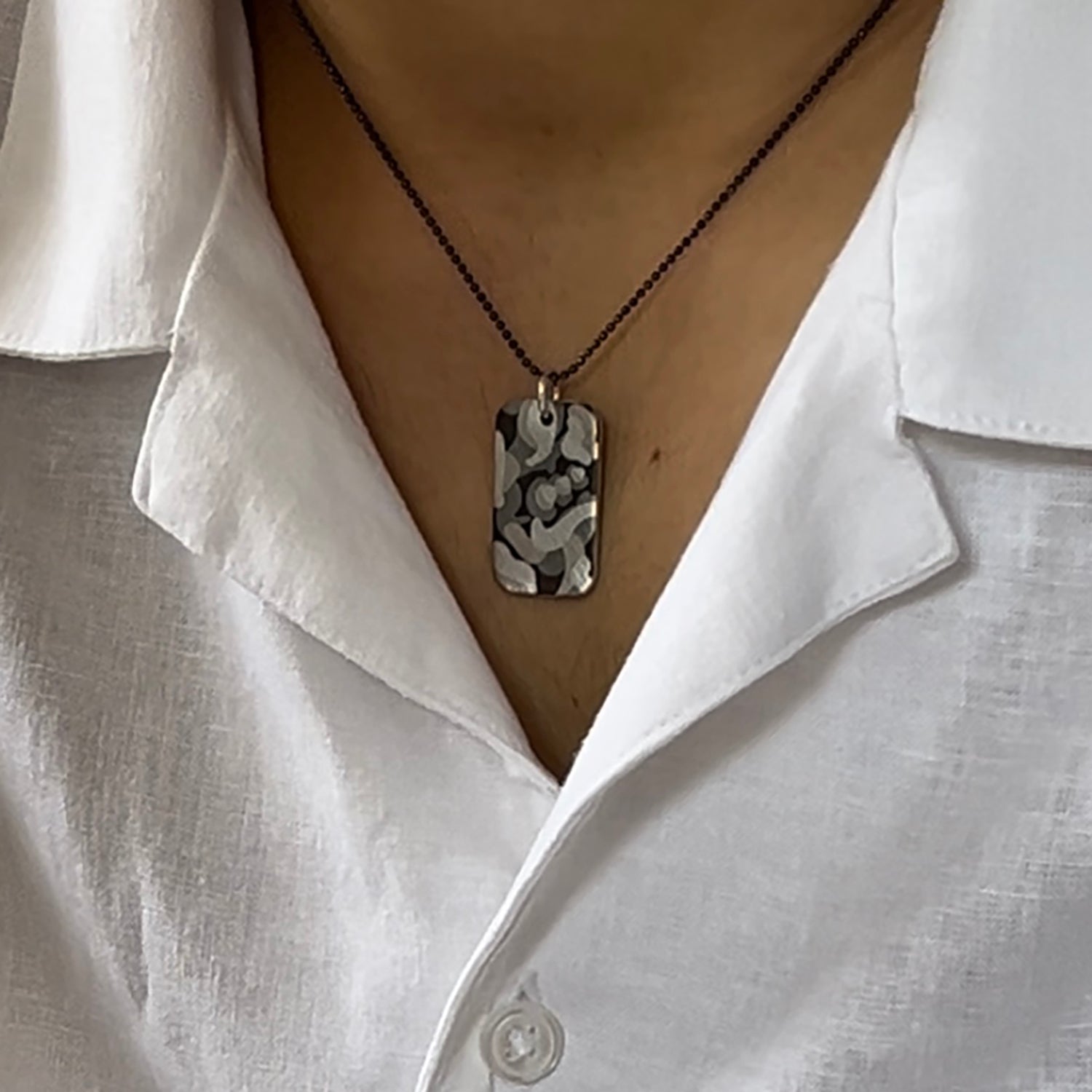 Camo 925 Post Modernist Tag Biiju Men’s Jewellery La Maison Couture