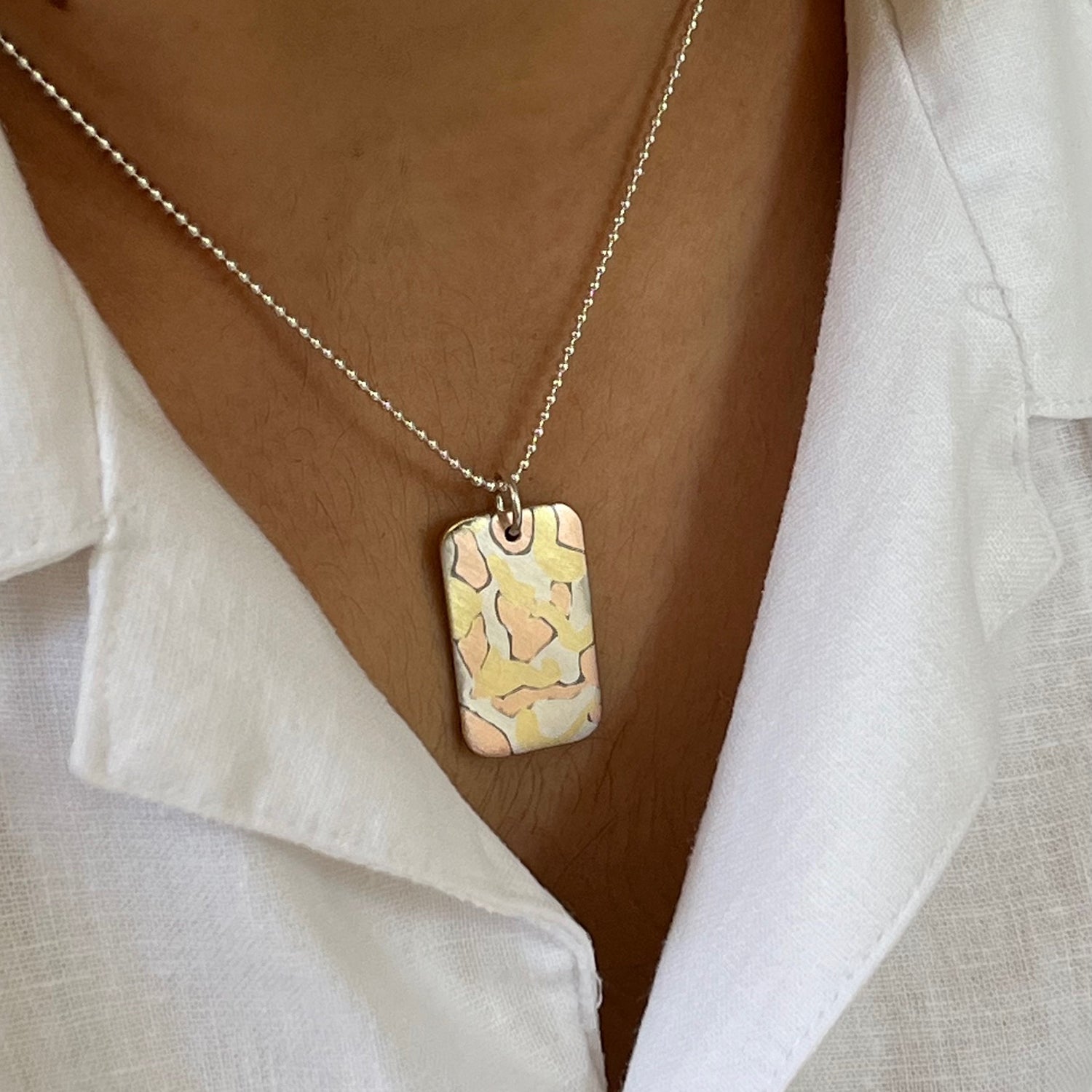 Desert Camo Post Modernist Tag Biiju Men’s Jewellery La Maison Couture
