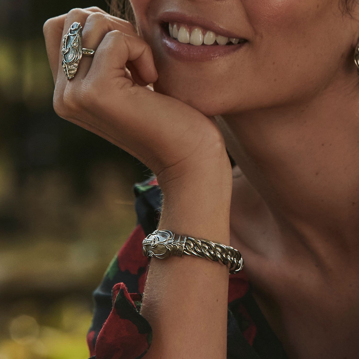 Serpente Bracelet - Silver Sonia Petroff Made in Italy La Maison Couture