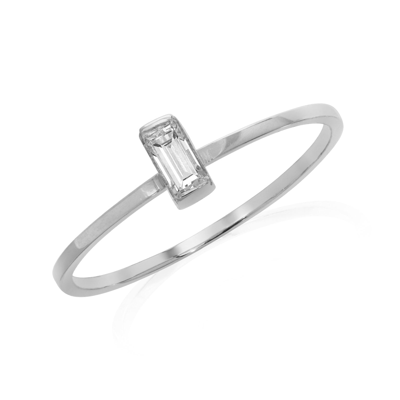 Lantern Diamond Stacking Ring