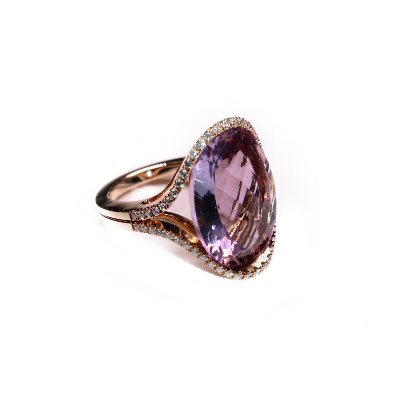 Moritz Amethyst and White Diamond Ring