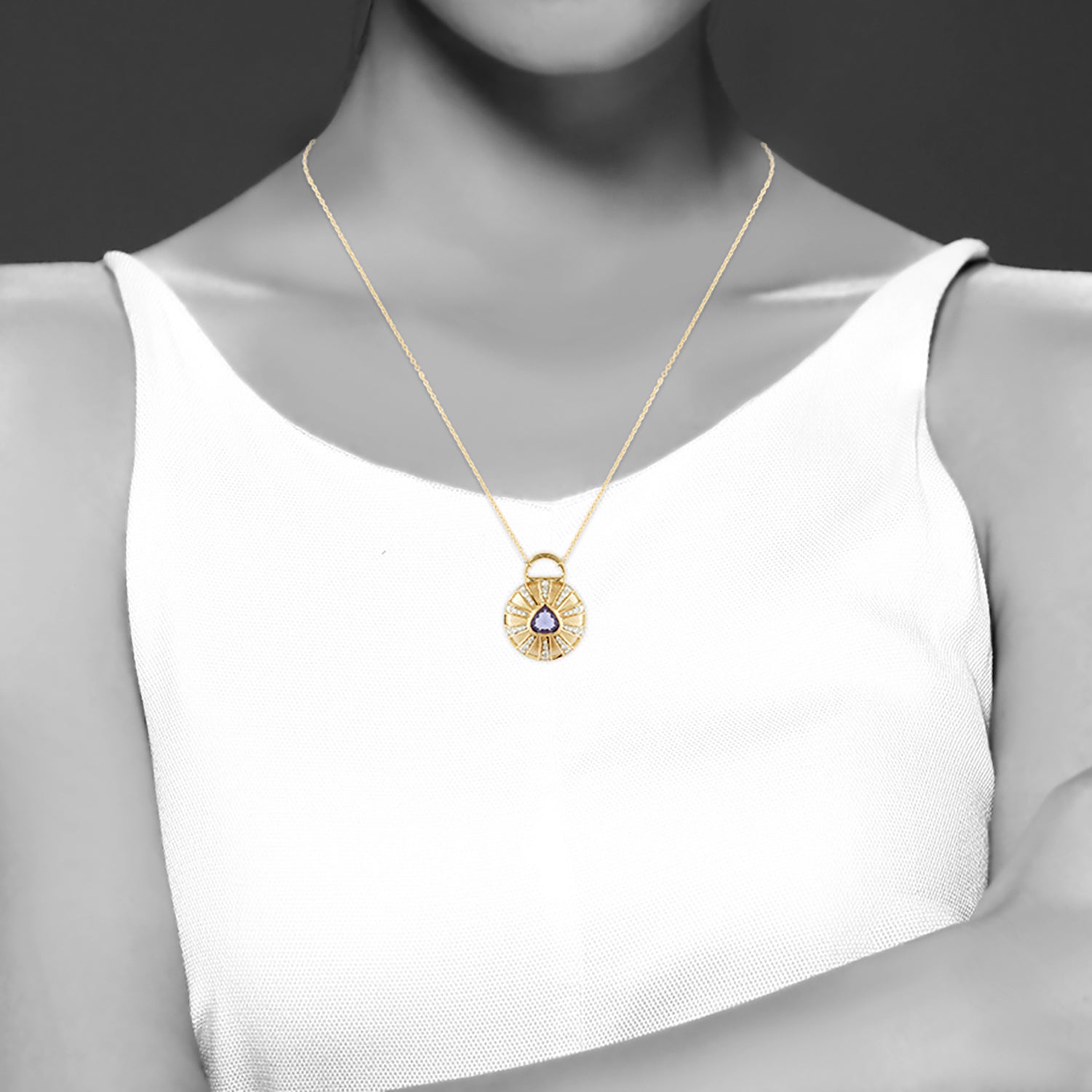 Blue Iolite Necklace