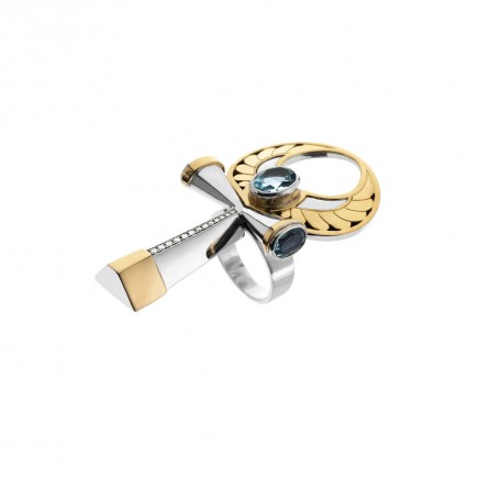 Key of Life Ring by Azza Fahmy for Matthew Williamson 2015